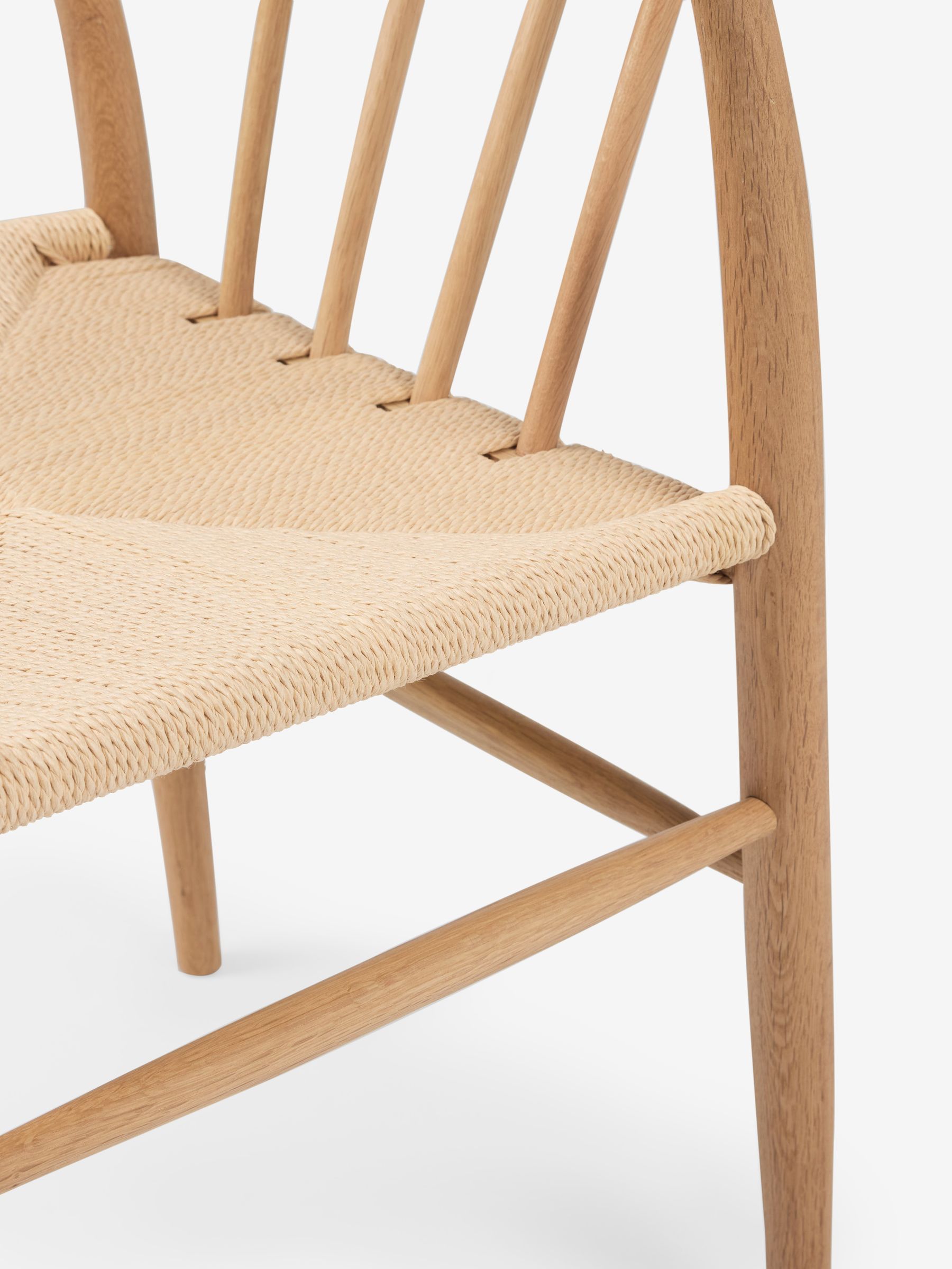 Jasper Conran London Set of 2 Oak Bray Dining Chairs - Image 6 of 6