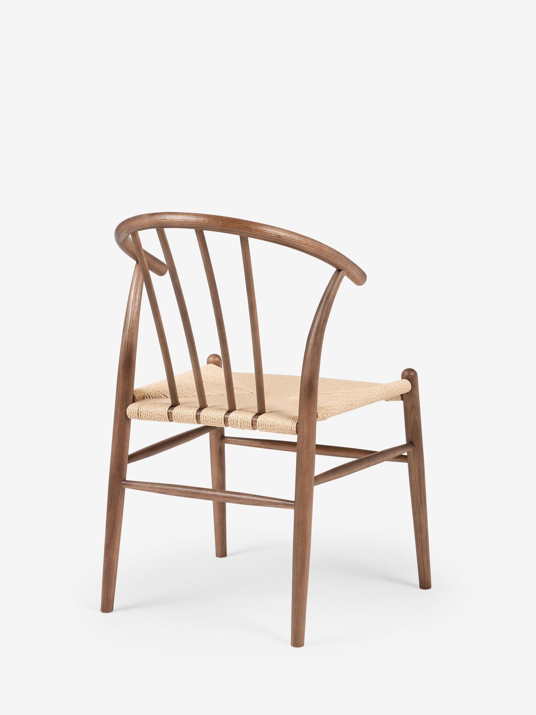 Jasper Conran London Set of 2 Walnut Bray Dining Chairs - Image 4 of 6