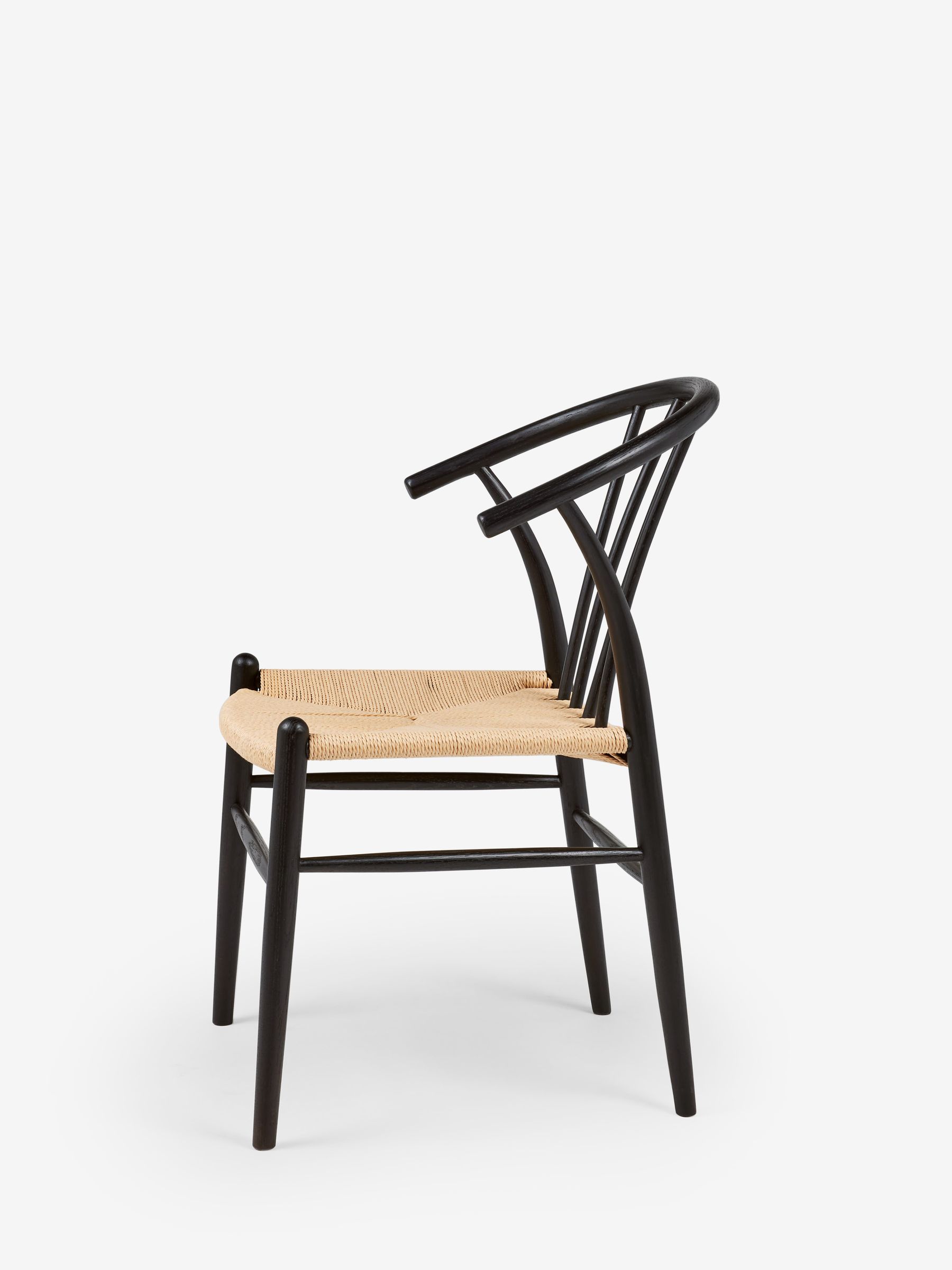 Jasper Conran London Set of 2 Black Bray Dining Chairs - Image 3 of 6