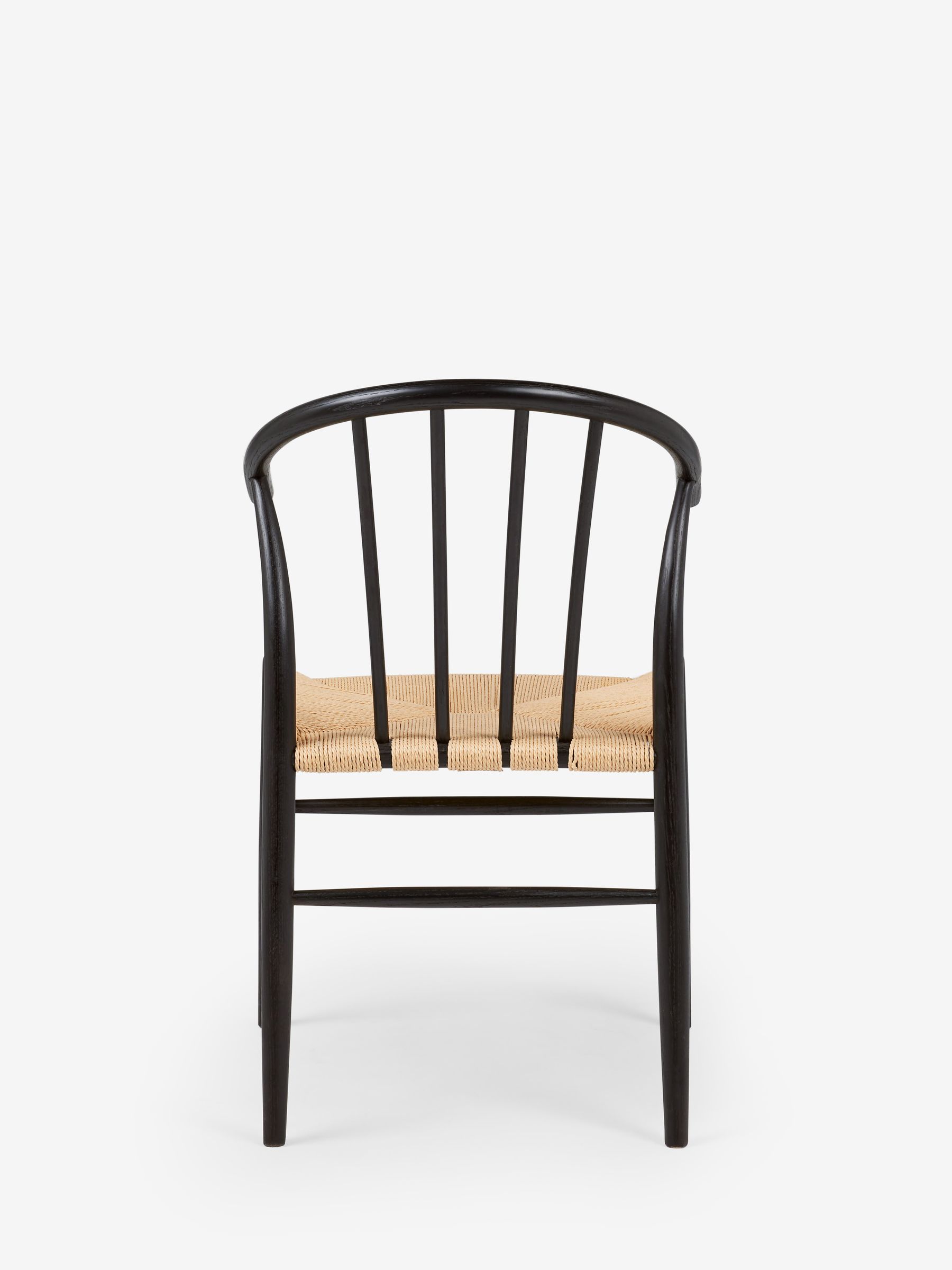 Jasper Conran London Set of 2 Black Bray Dining Chairs - Image 5 of 6