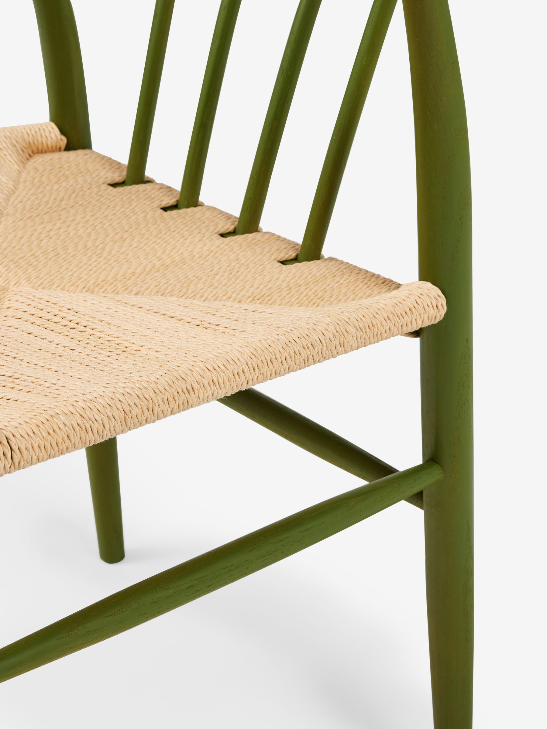 Jasper Conran London Set of 2 Green Bray Dining Chairs - Image 6 of 6