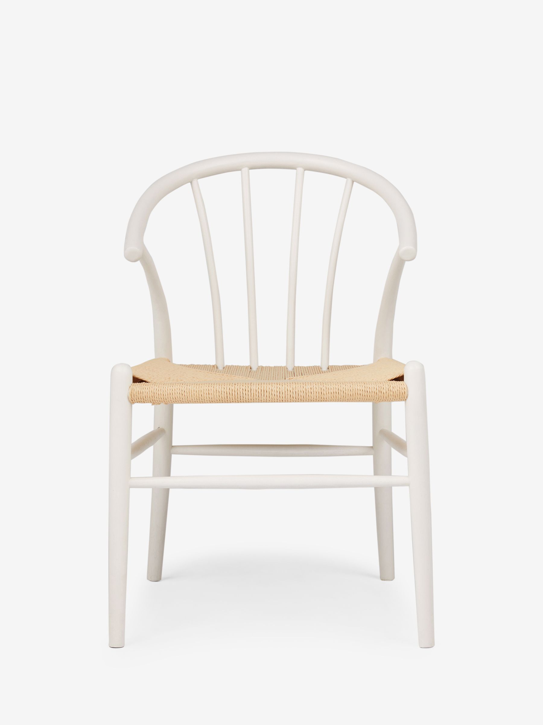 Jasper Conran London Set of 2 White Bray Dining Chairs - Image 2 of 6