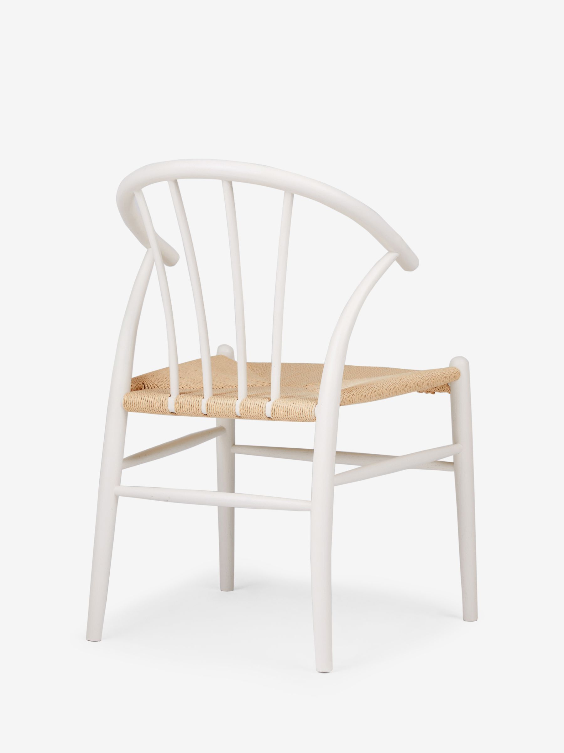 Jasper Conran London Set of 2 White Bray Dining Chairs - Image 4 of 6
