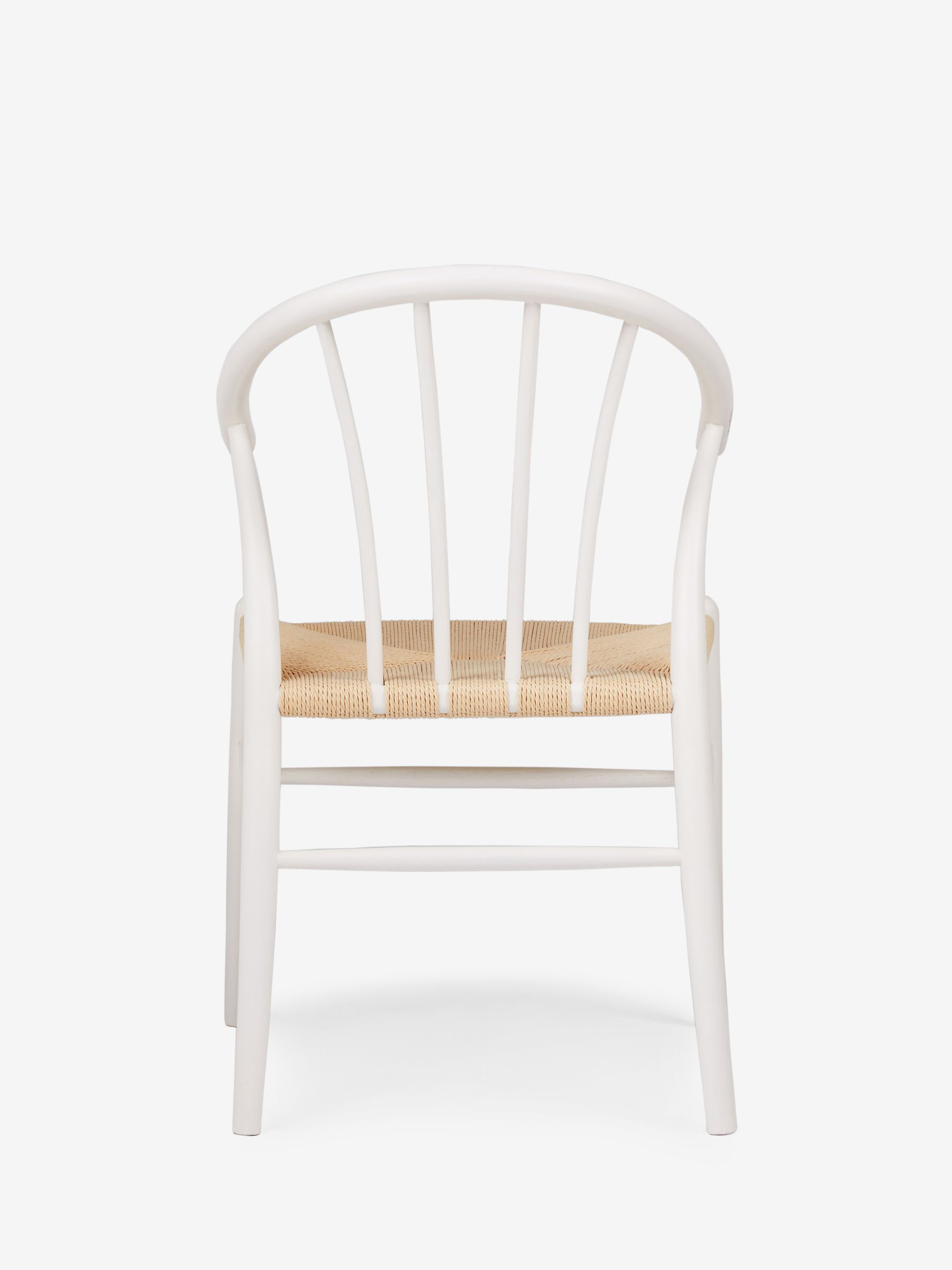 Jasper Conran London Set of 2 White Bray Dining Chairs - Image 5 of 6