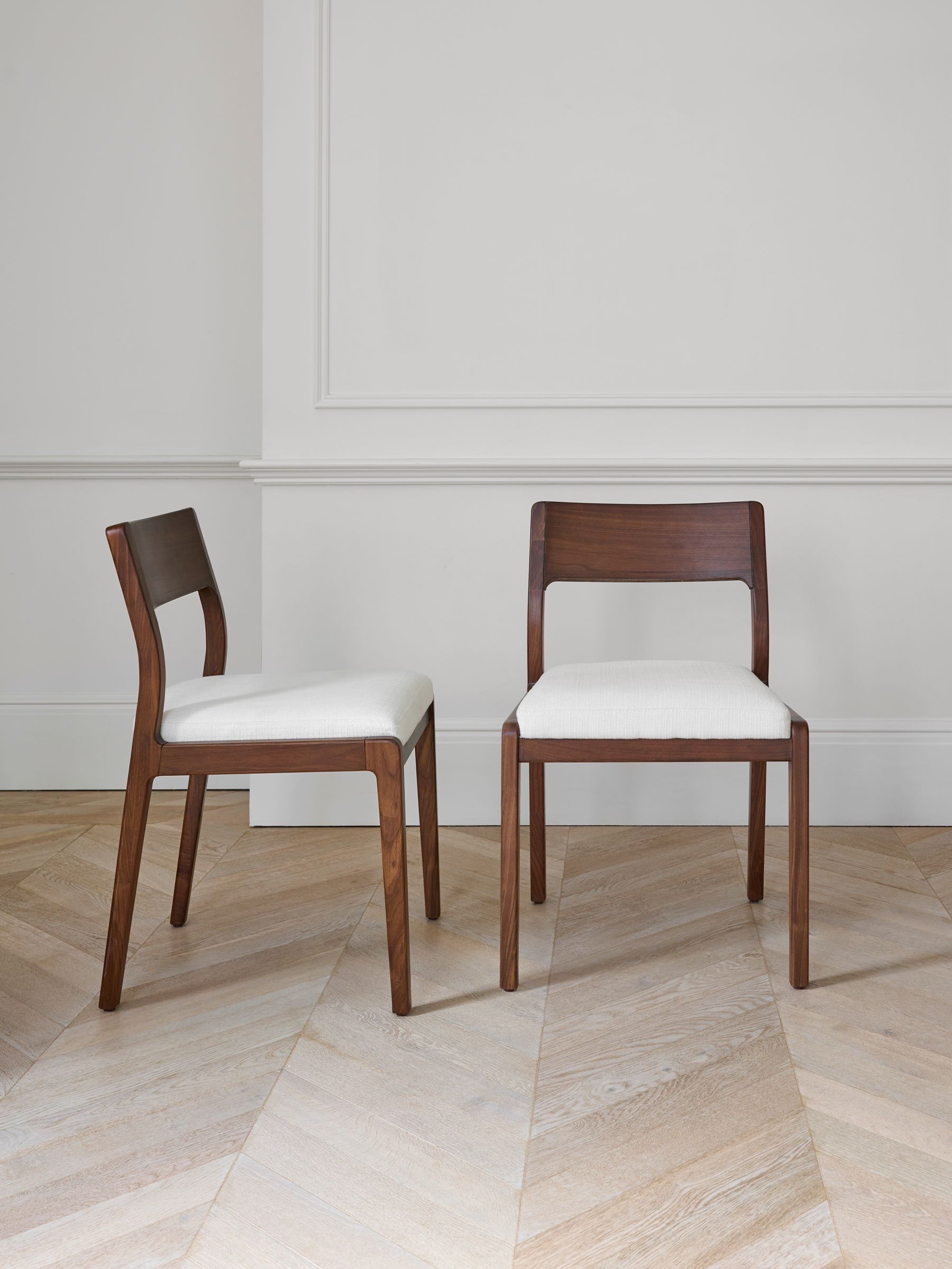 Jasper Conran London Set of 2 Natural Belgrave Dining Chairs - Image 2 of 7