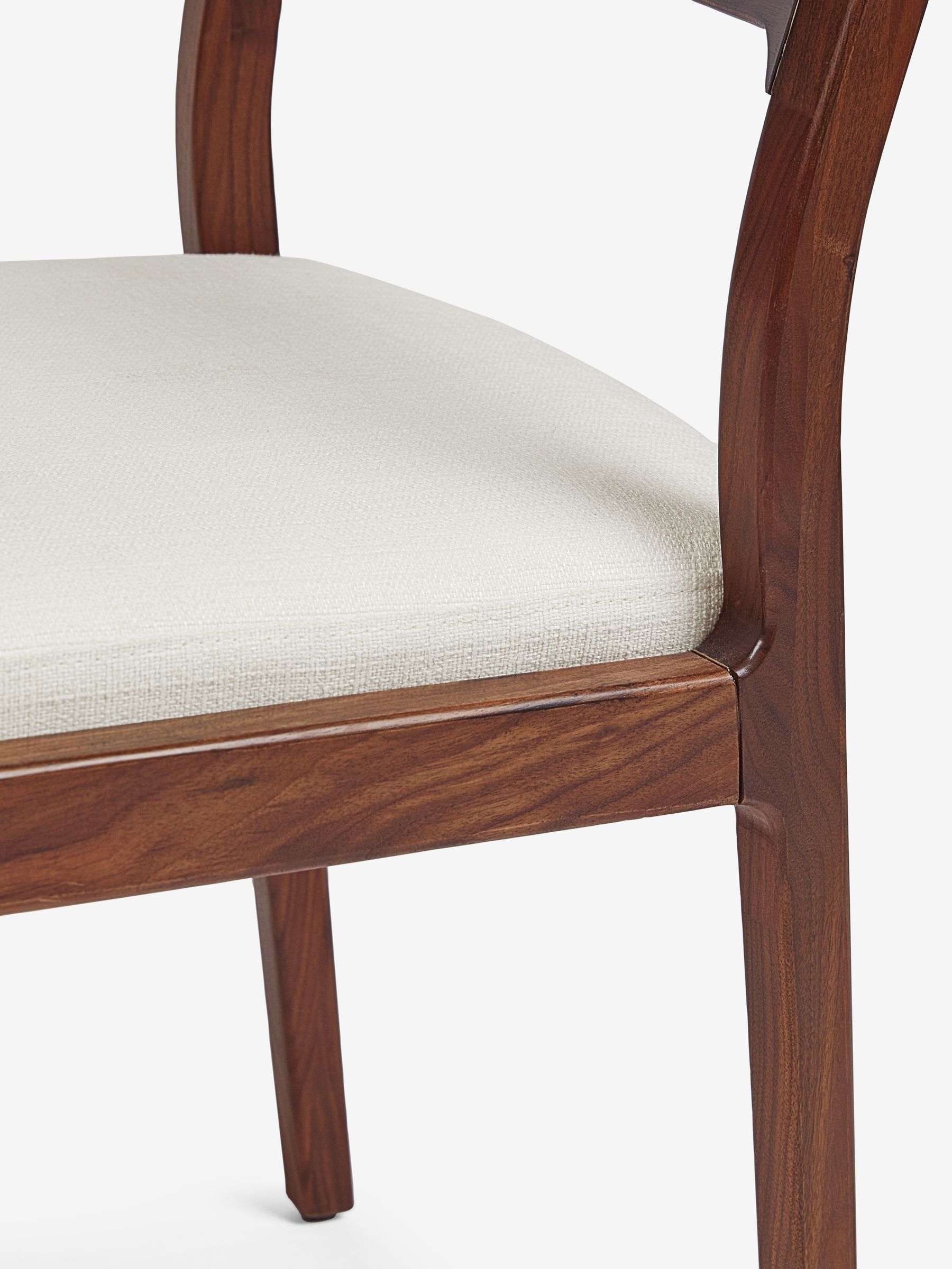 Jasper Conran London Set of 2 Natural Belgrave Dining Chairs - Image 7 of 7