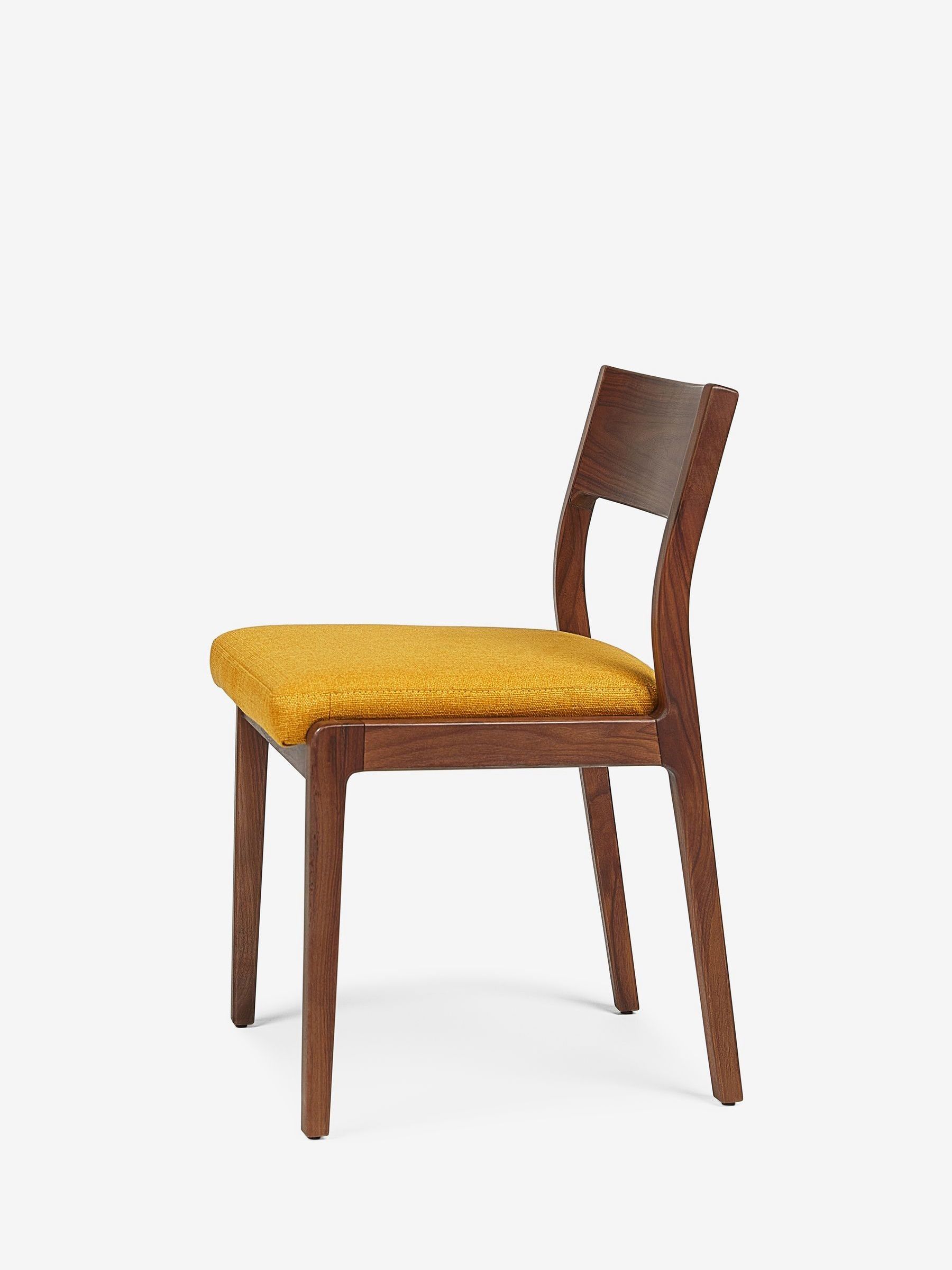 Jasper Conran London Set of 2 Ochre Yellow Belgrave Dining Chairs - Image 3 of 6