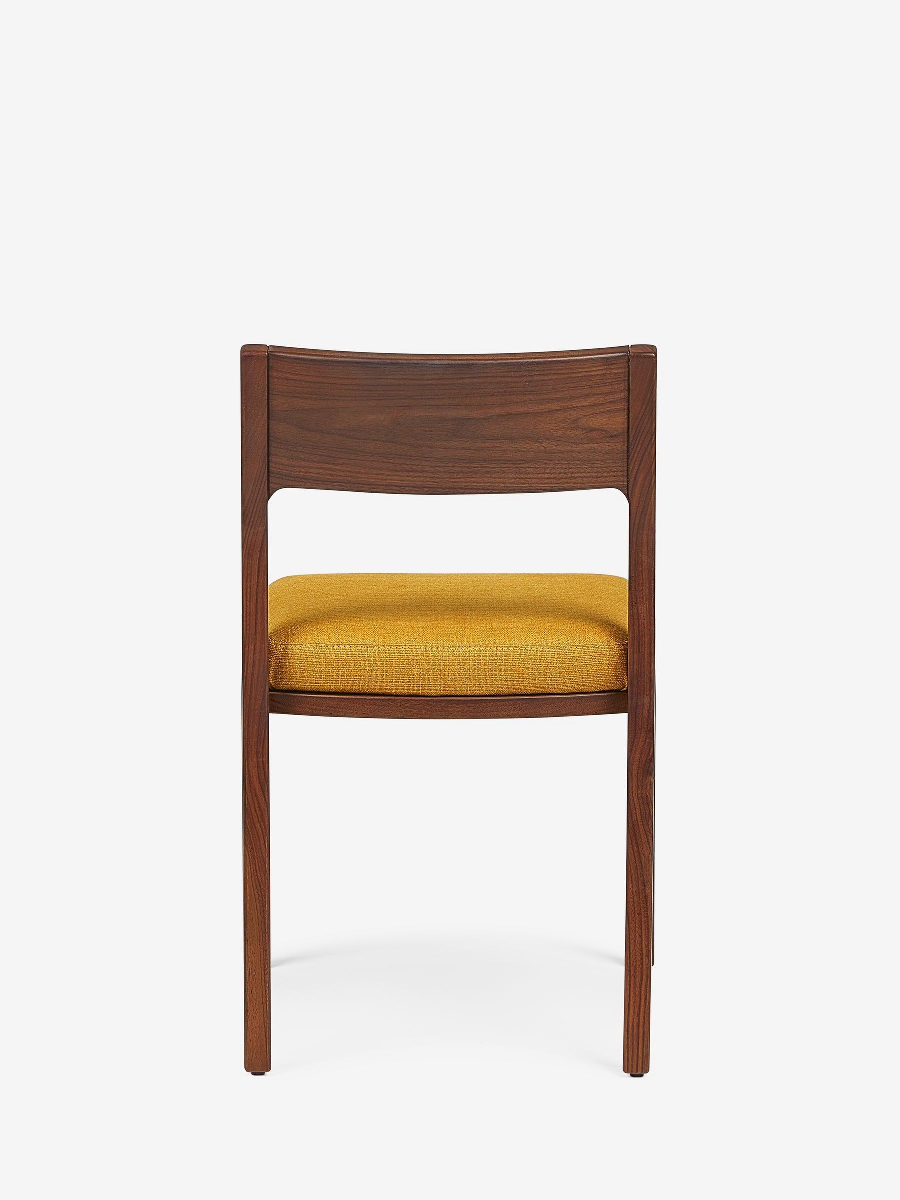 Jasper Conran London Set of 2 Ochre Yellow Belgrave Dining Chairs - Image 5 of 6