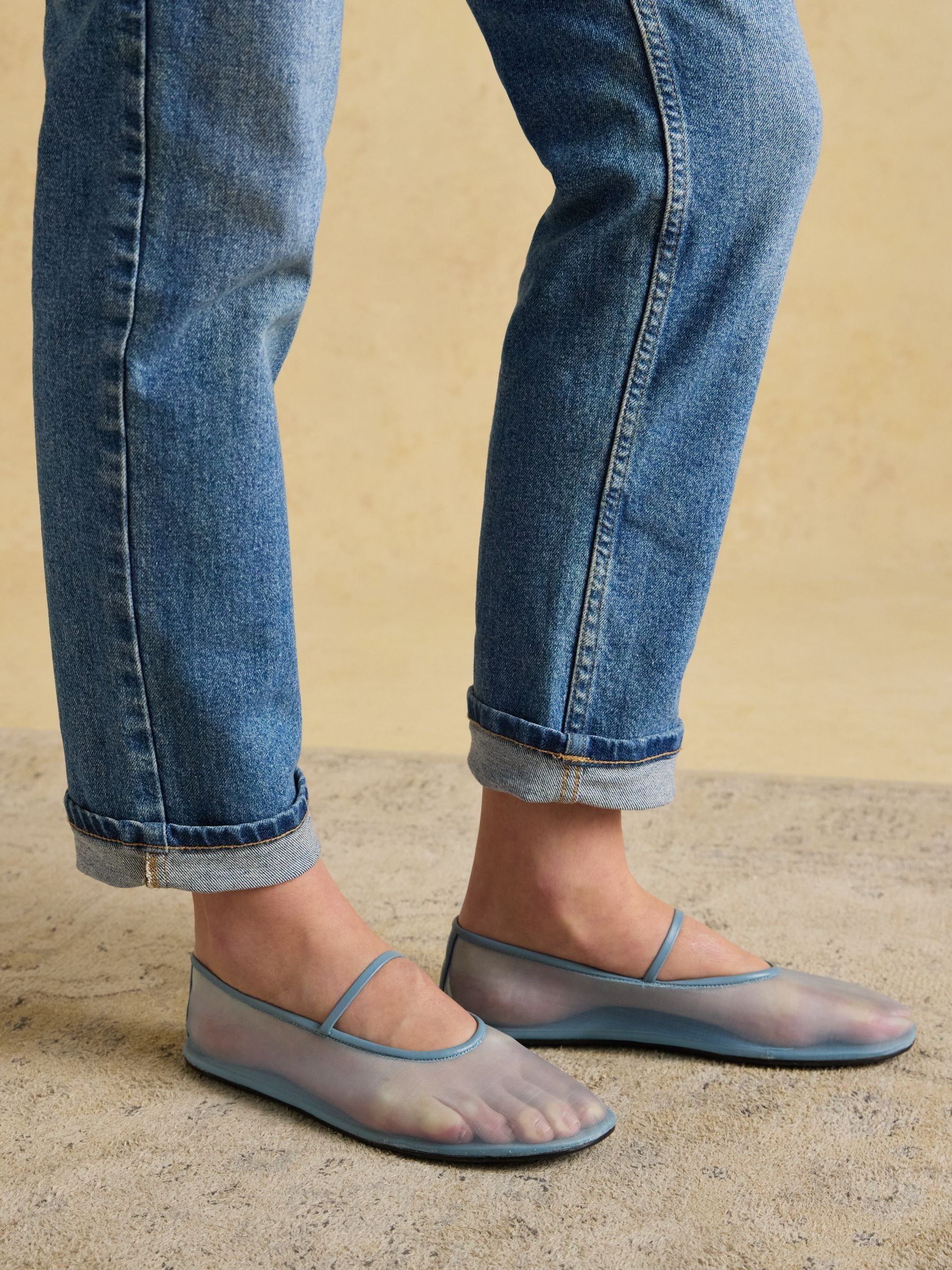Mid Blue Straight Fit Jeans - Image 5 of 7