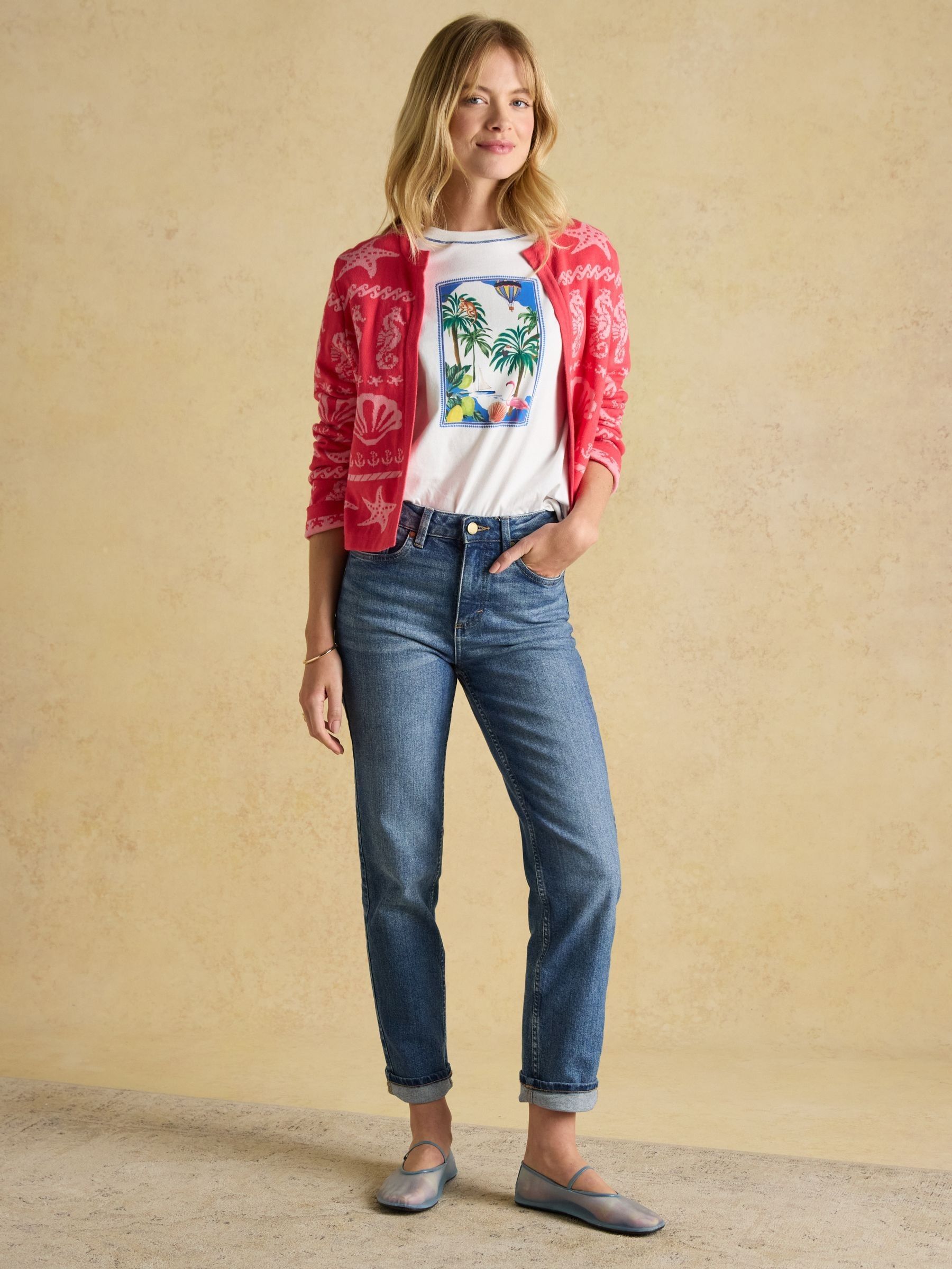 Mid Blue Straight Fit Jeans - Image 6 of 7