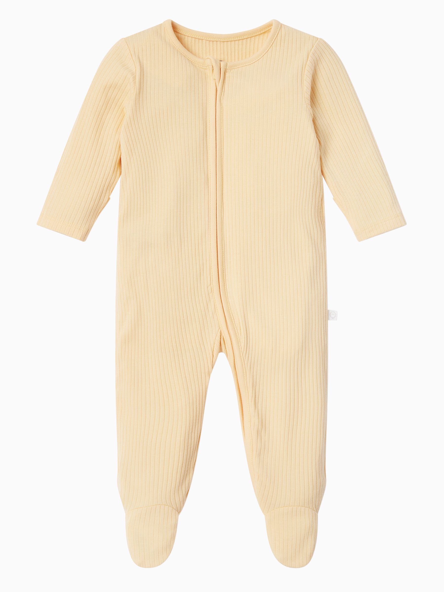 MORI Yellow Stretch Supersoft 2 Way Zip Sleepsuit - Image 3 of 6