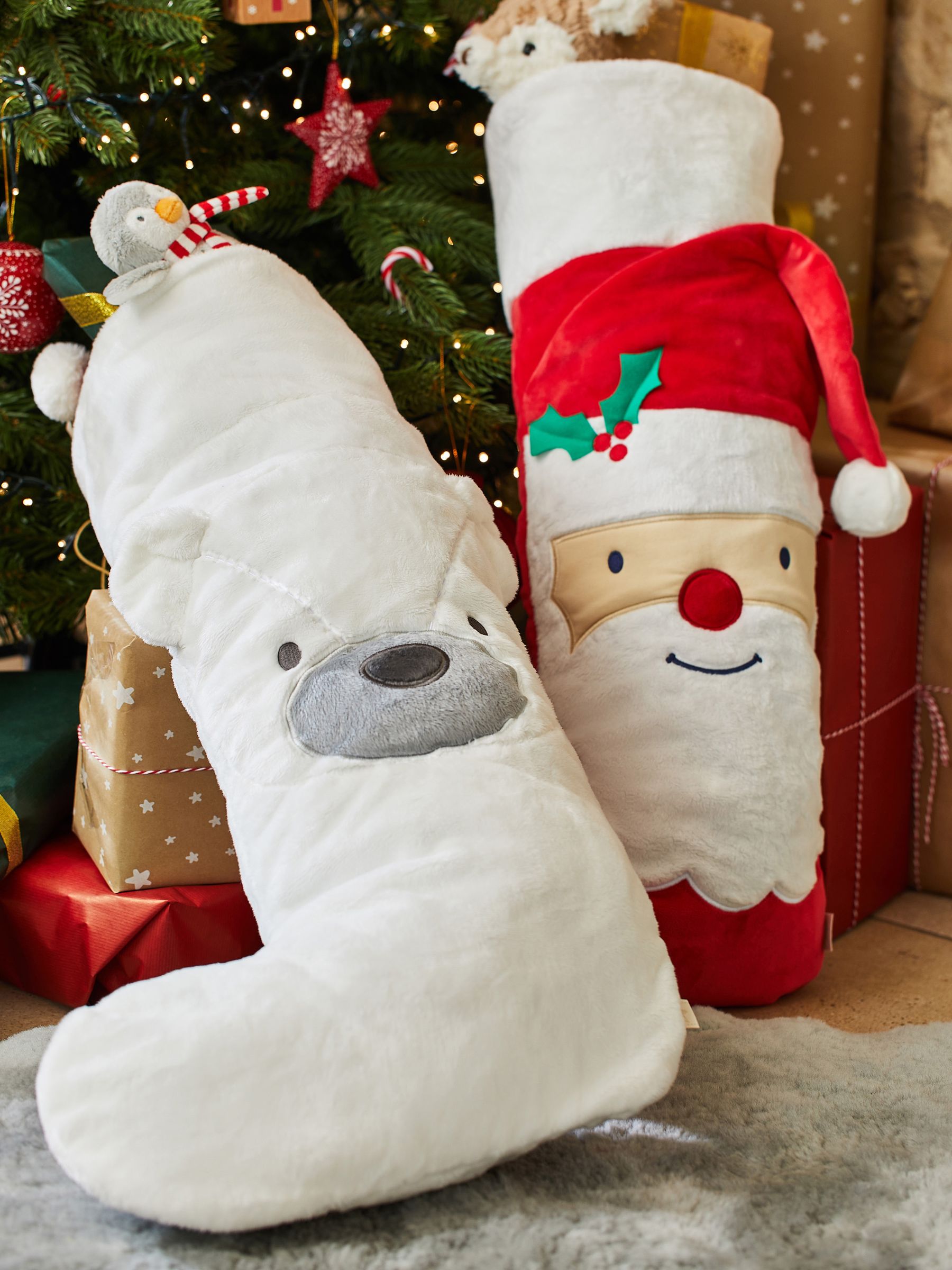Extra Large Plush Stocking - Father Christmas - Image 3 of 3
