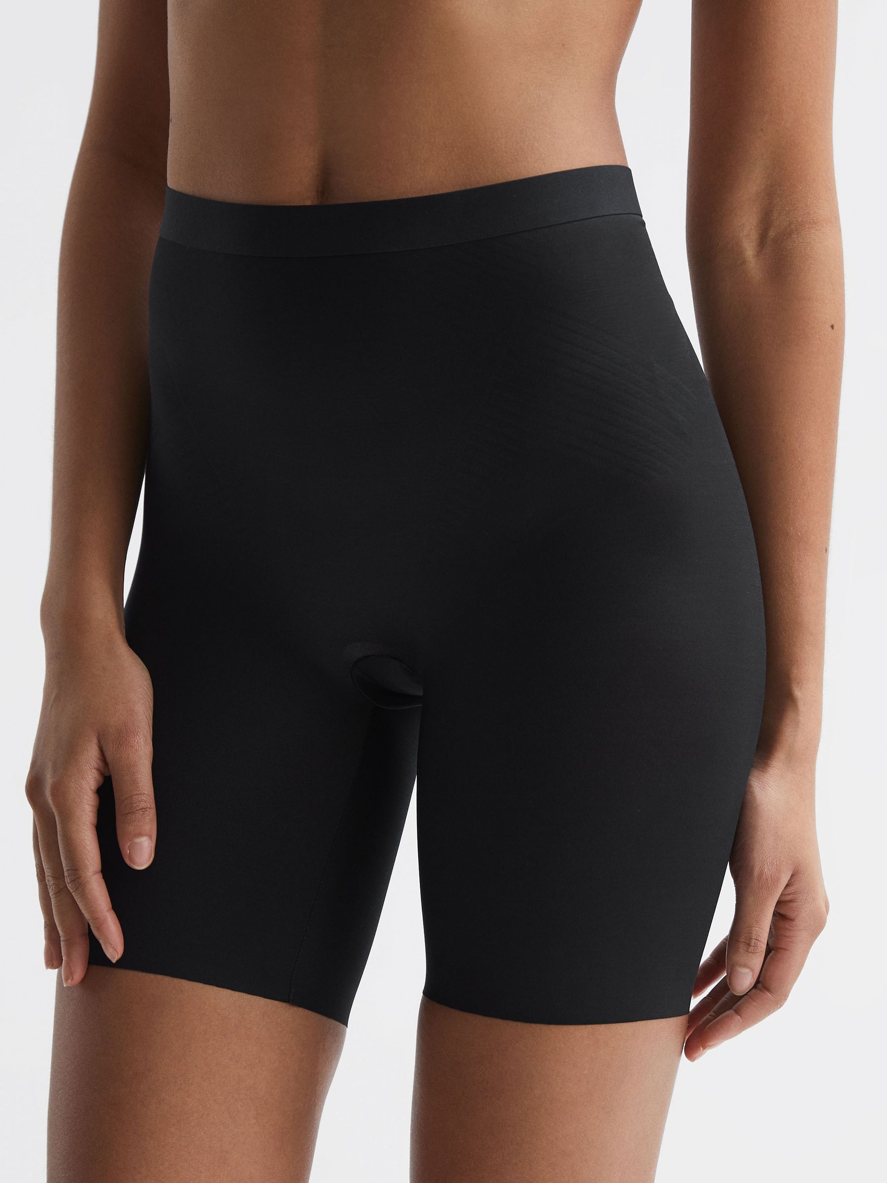 Shapewear Firming Mid-Thigh Shorts in Black - image 4
