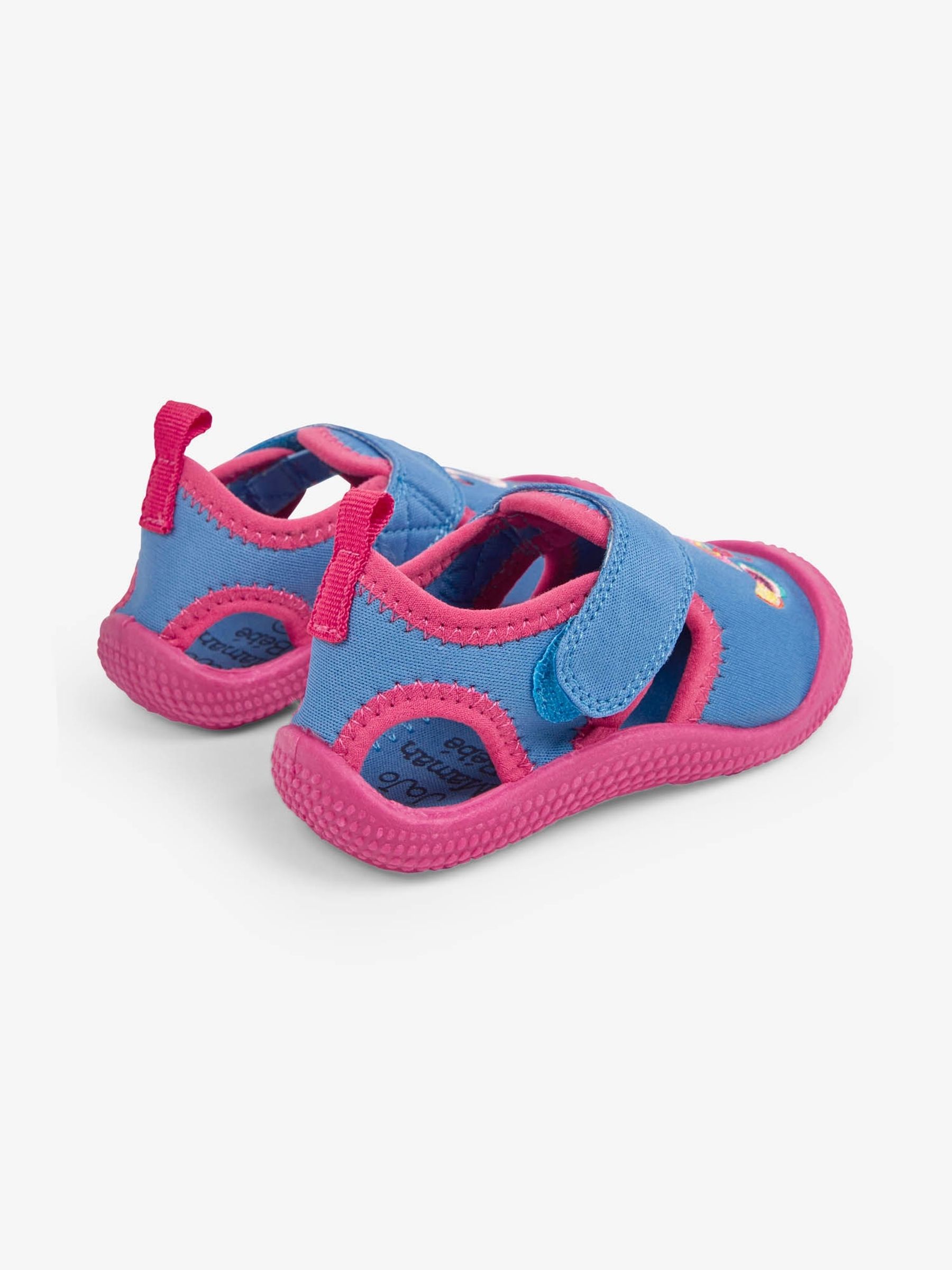 Cornflower Girls' Flamingo Embroidered Beach Sandals - Image 4 of 6