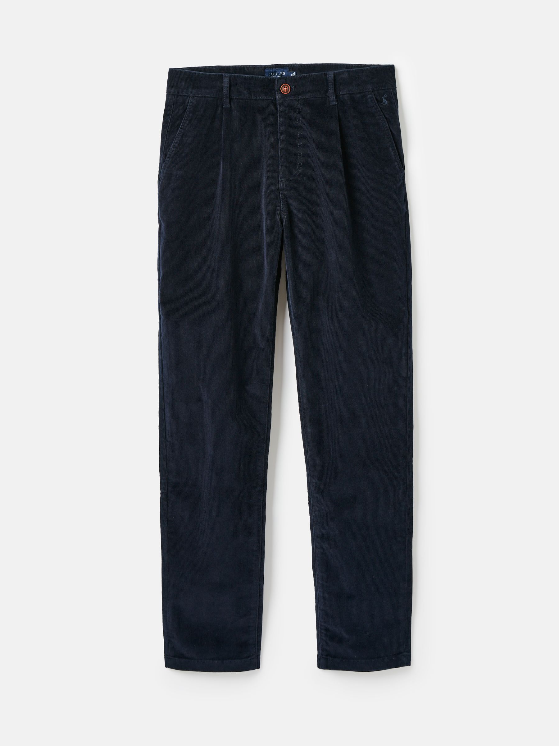 Cord Navy Blue Straight Leg Corduroy Trousers - Image 6 of 6