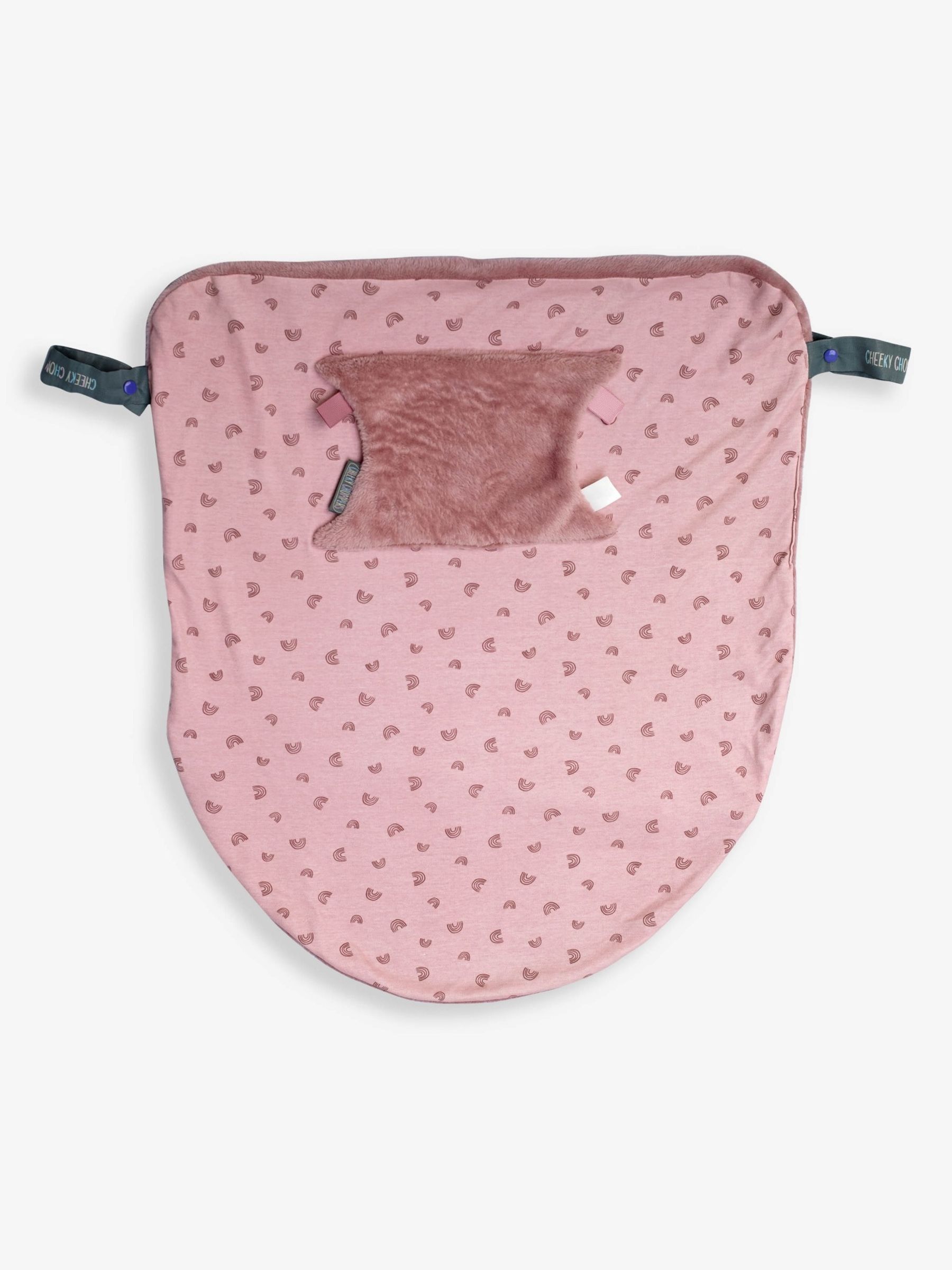 Cheeky Chompers Rainbow Rose Baby Travel Blanket - Image 5 of 7