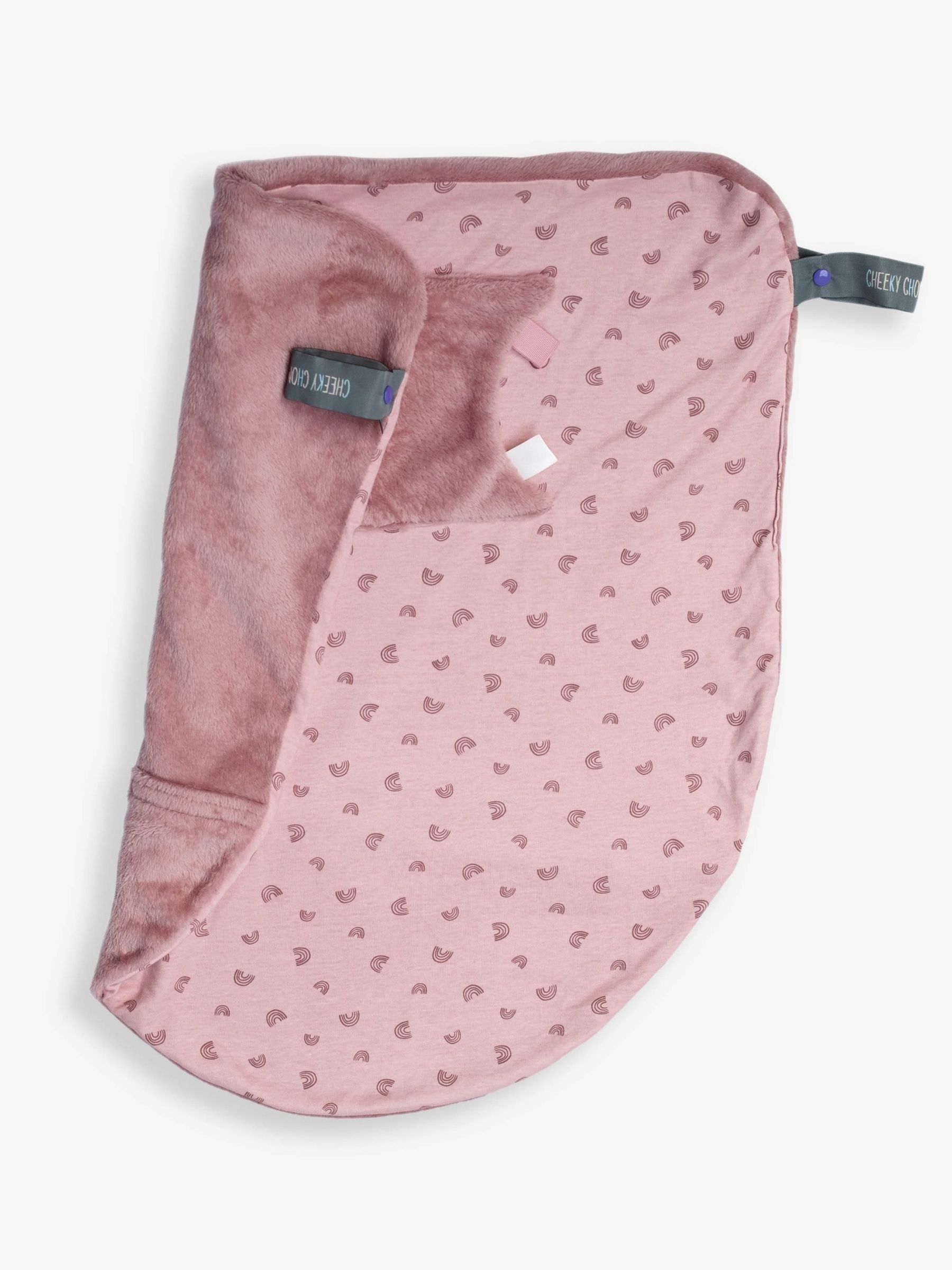 Cheeky Chompers Rainbow Rose Baby Travel Blanket - Image 6 of 7