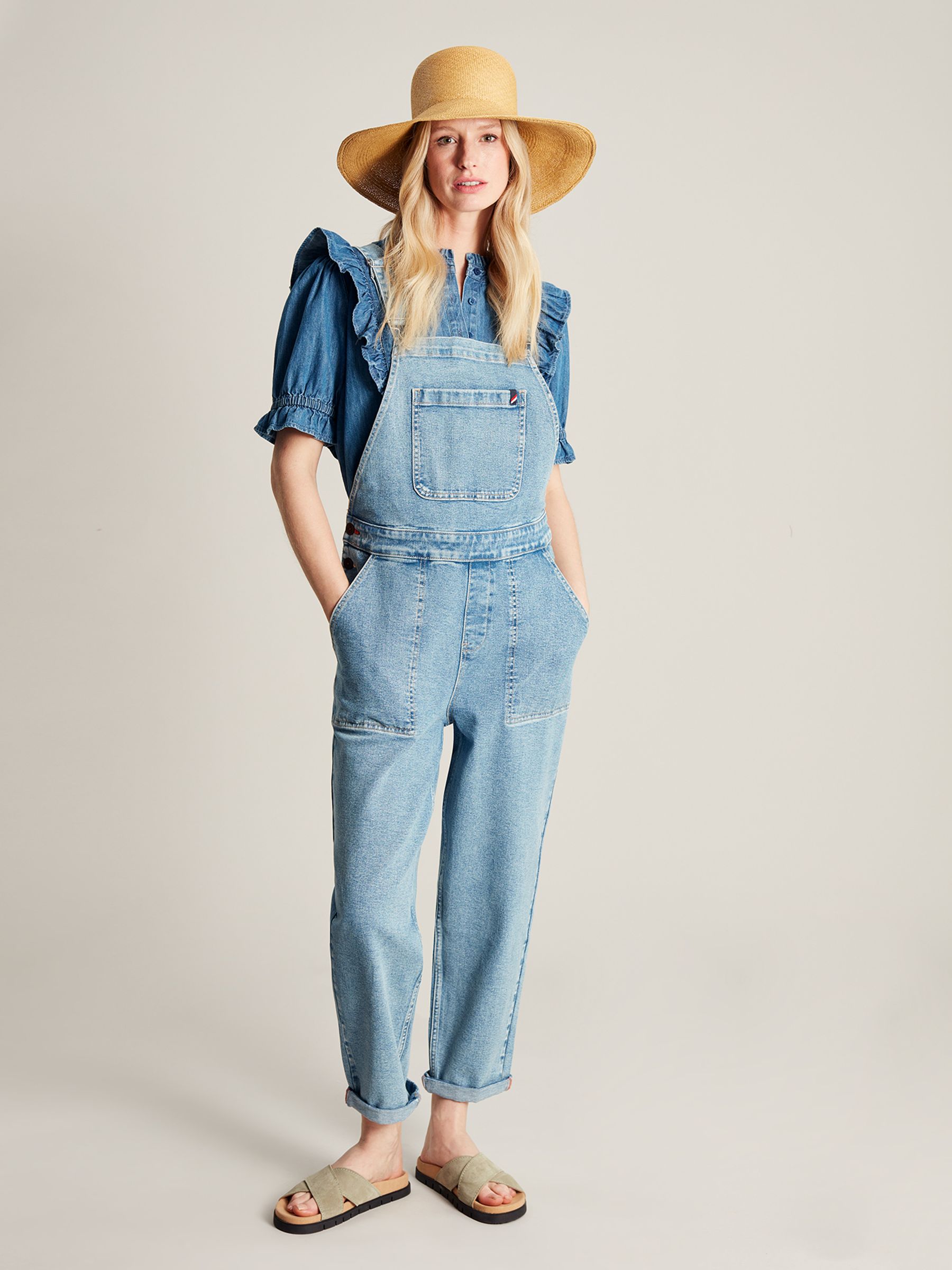 Rampling Blue Straight Leg Dungarees - Image 3 of 9