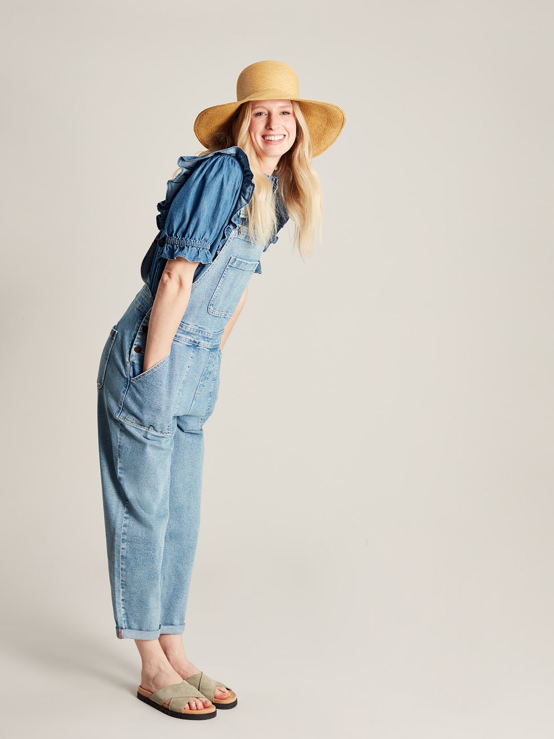 Rampling Blue Straight Leg Dungarees - Image 4 of 9