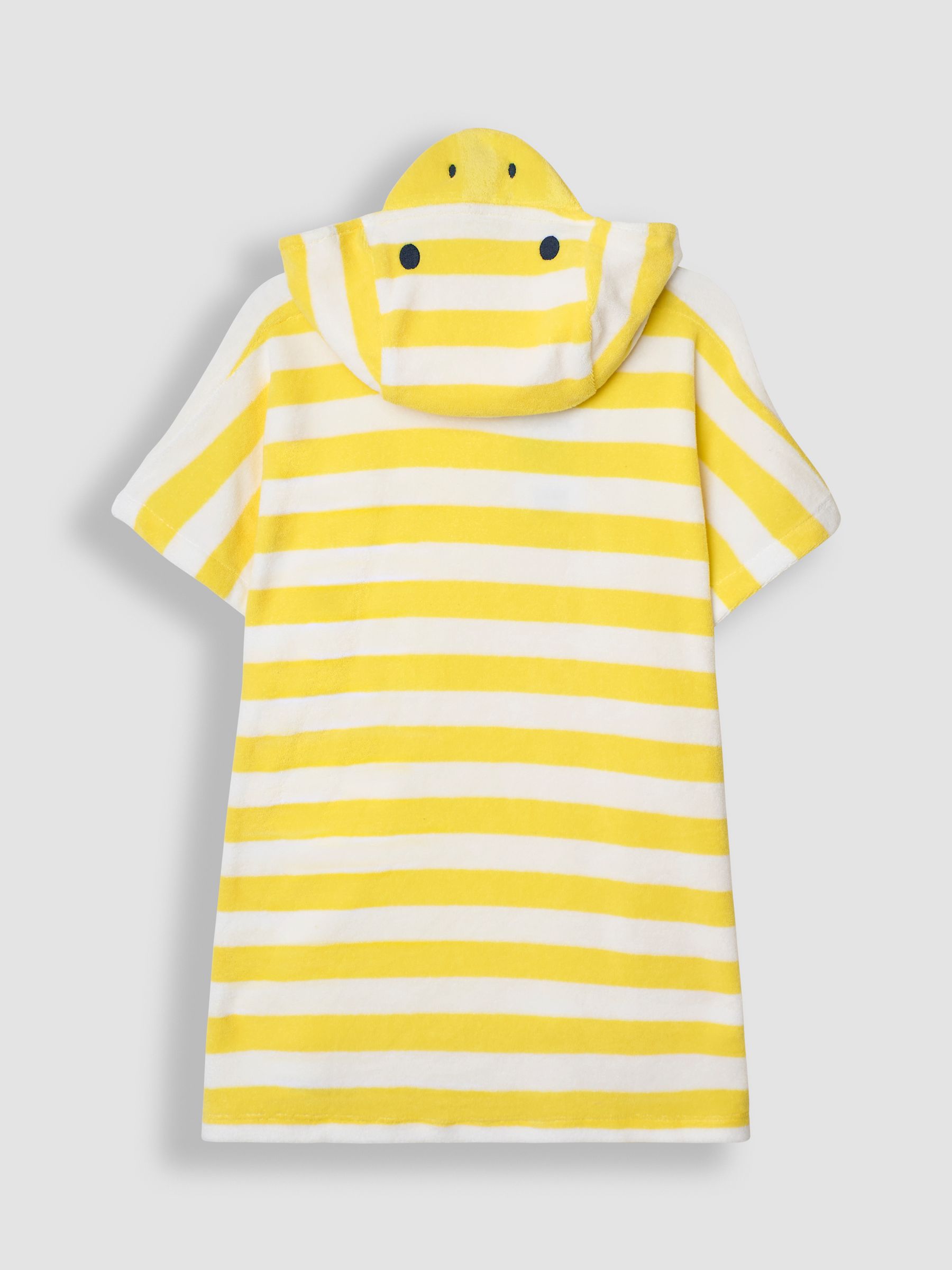 Duck Towelling Hooded Robe in Yellow - Image 2 of 3