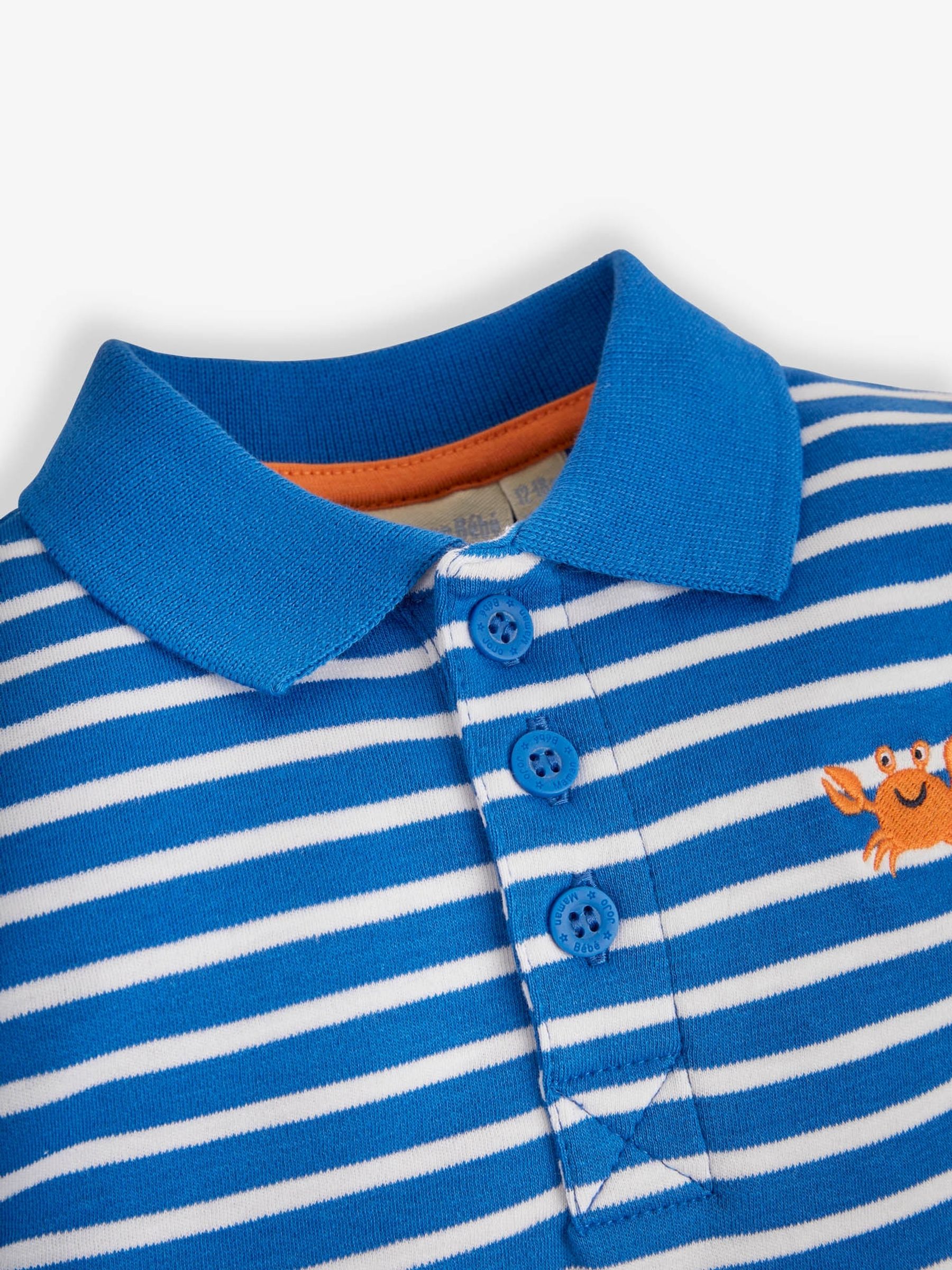 Blue Stripe Crab Polo Shirt - Image 2 of 3
