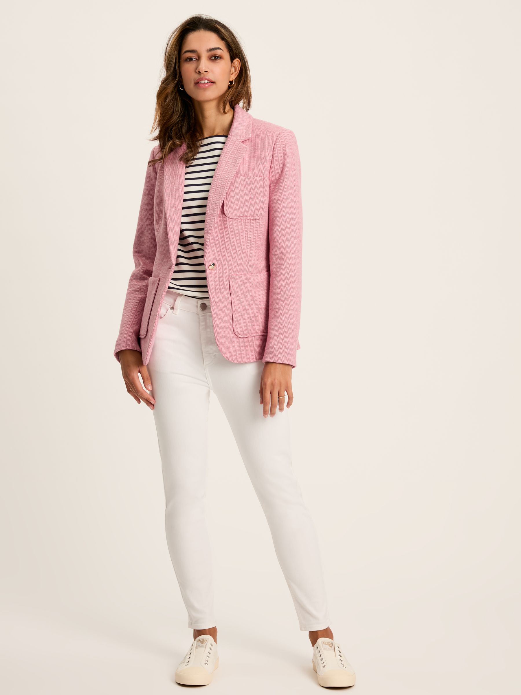 Albury Pink Cotton Blazer - Image 3 of 8