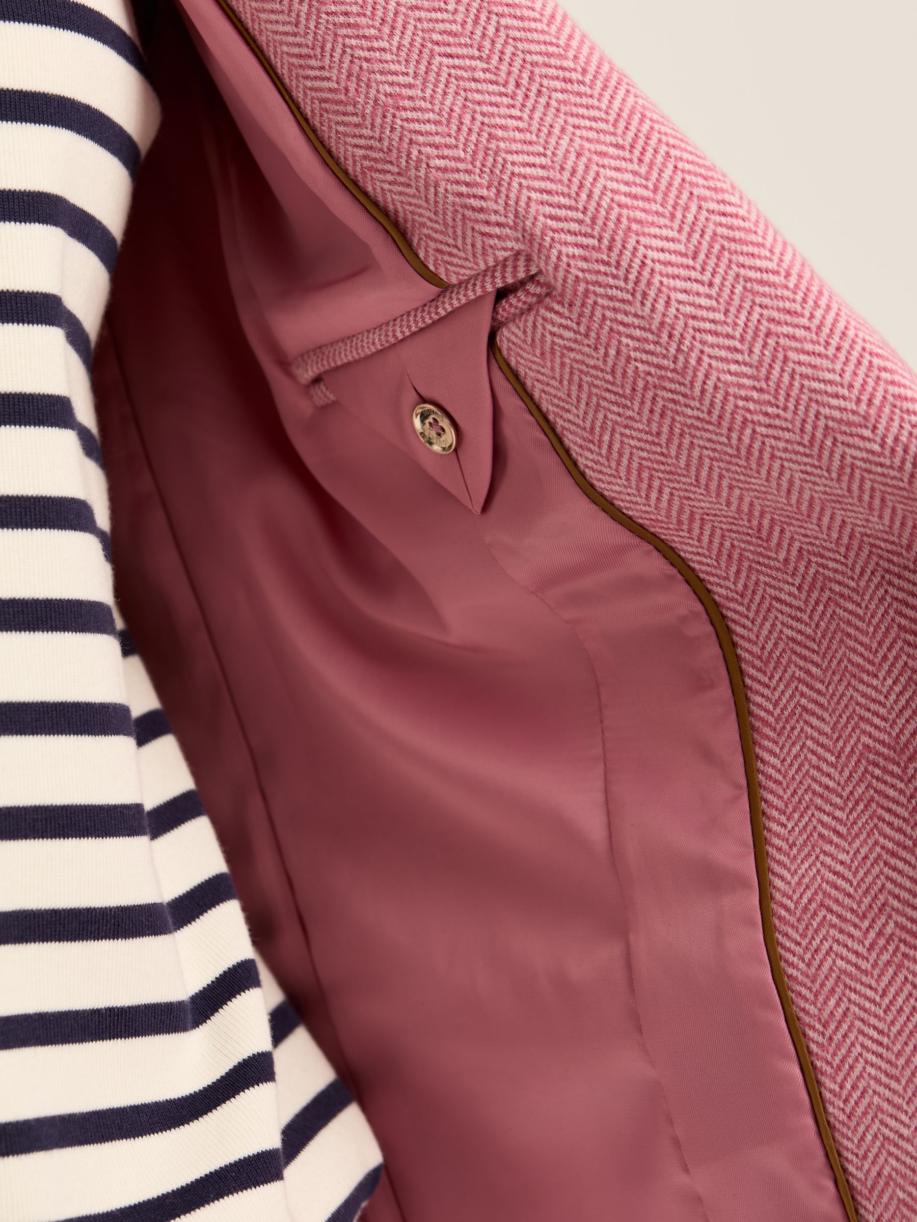 Albury Pink Cotton Blazer - Image 7 of 8