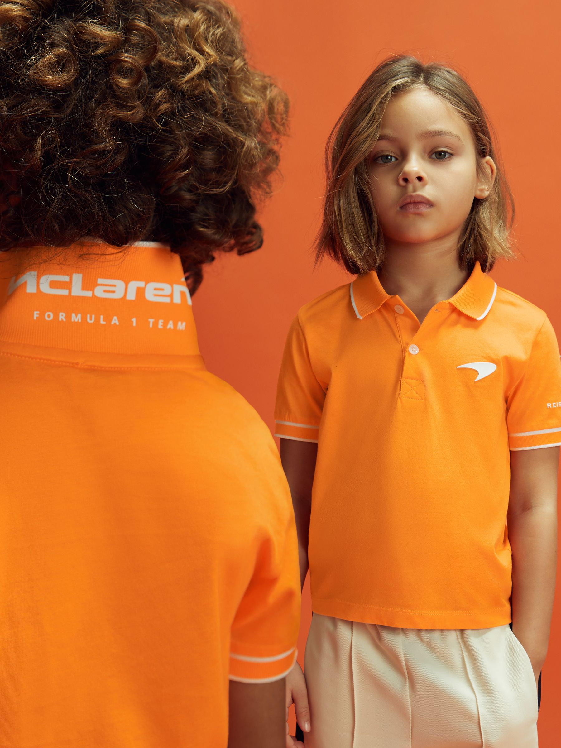 13-14 yrs McLaren F1 Mercerised Cotton Polo Shirt in Papaya - Image 1 of 12