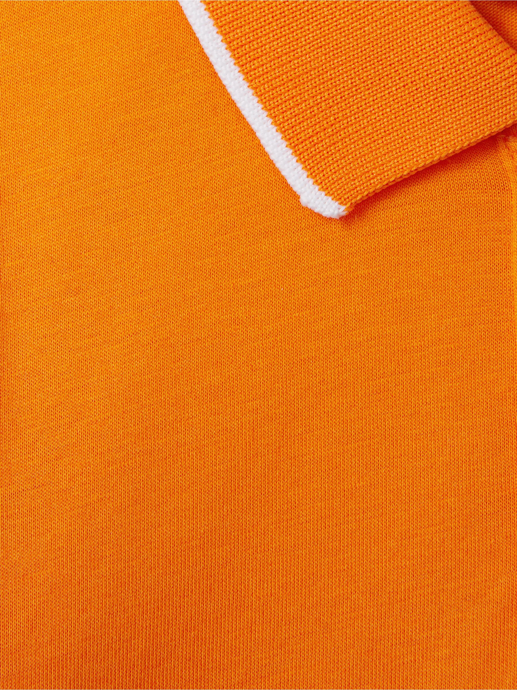 13-14 yrs McLaren F1 Mercerised Cotton Polo Shirt in Papaya - Image 11 of 12