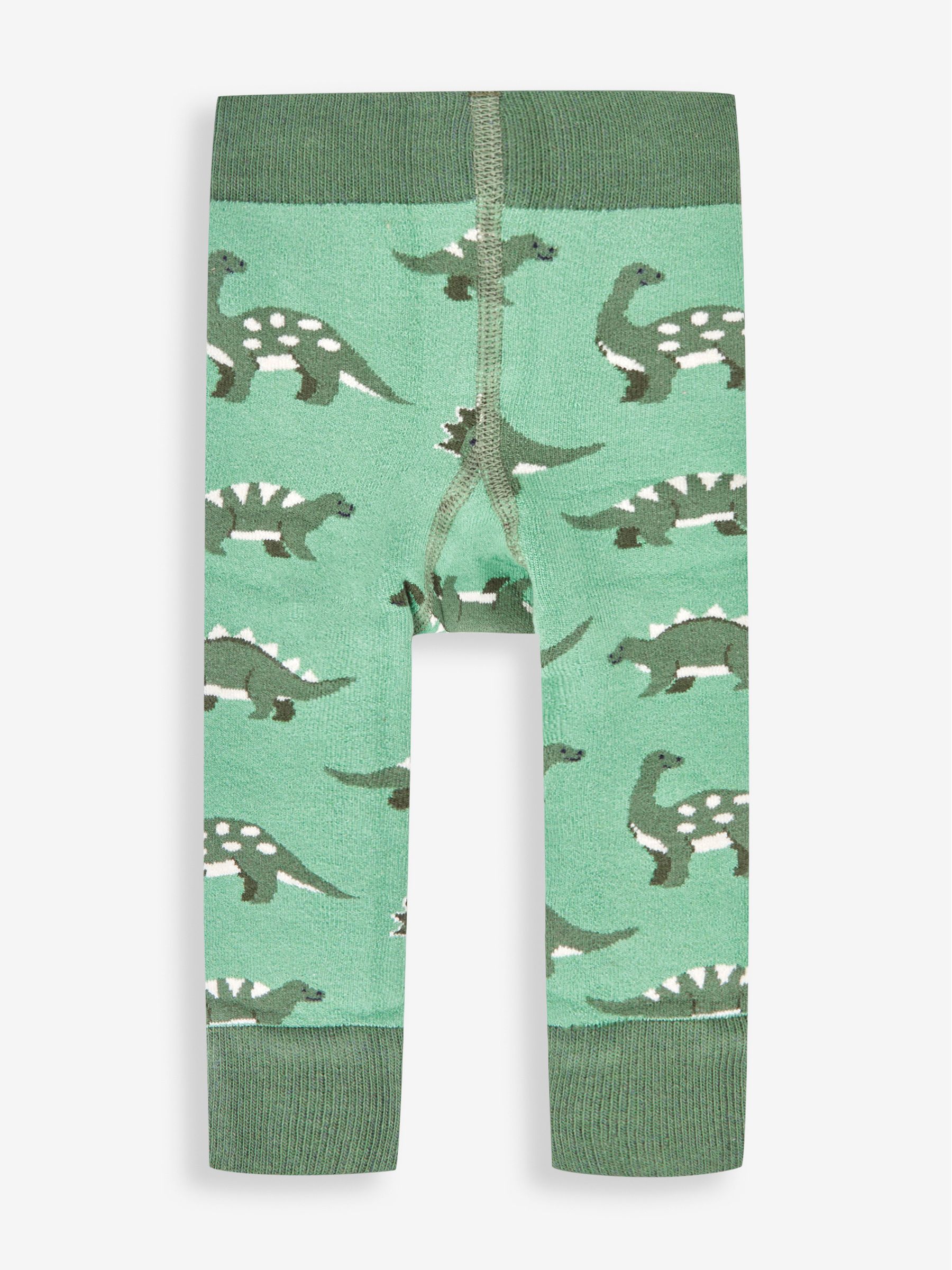 Khaki Green Dino Extra Thick Leggings - Image 1 of 2