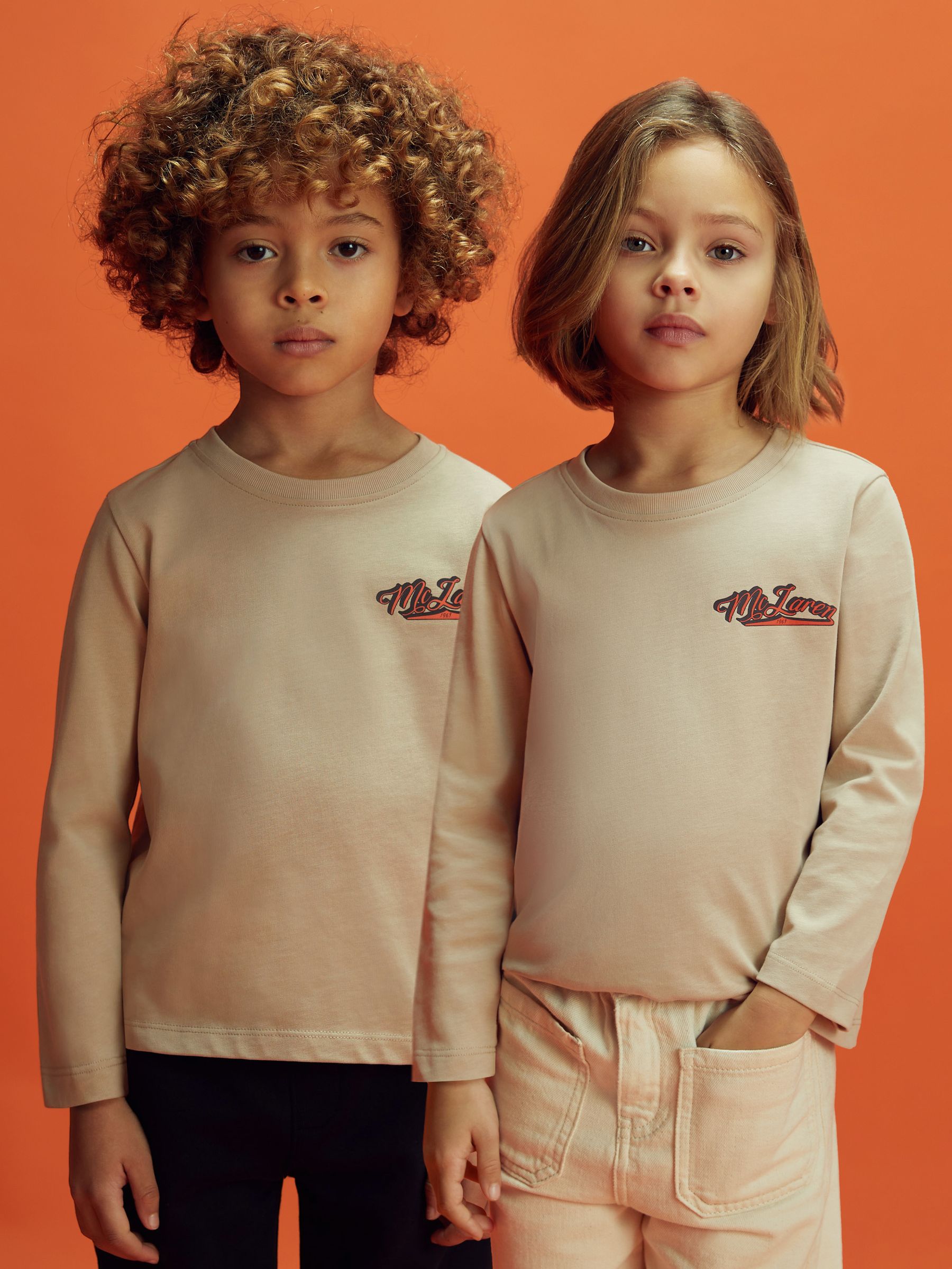 13-14 yrs McLaren F1 Crew Neck Tour T-Shirt in Taupe - Image 1 of 12