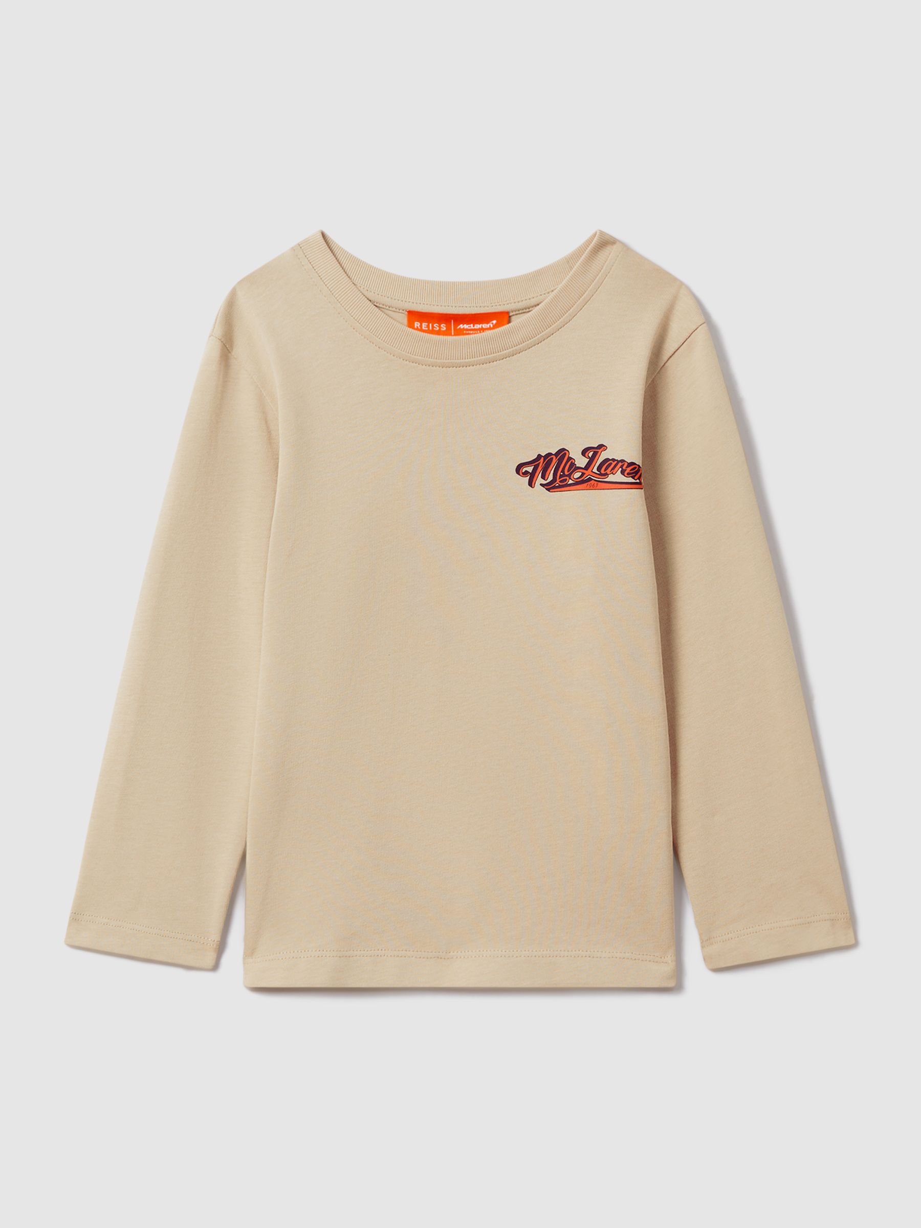 13-14 yrs McLaren F1 Crew Neck Tour T-Shirt in Taupe - Image 2 of 12
