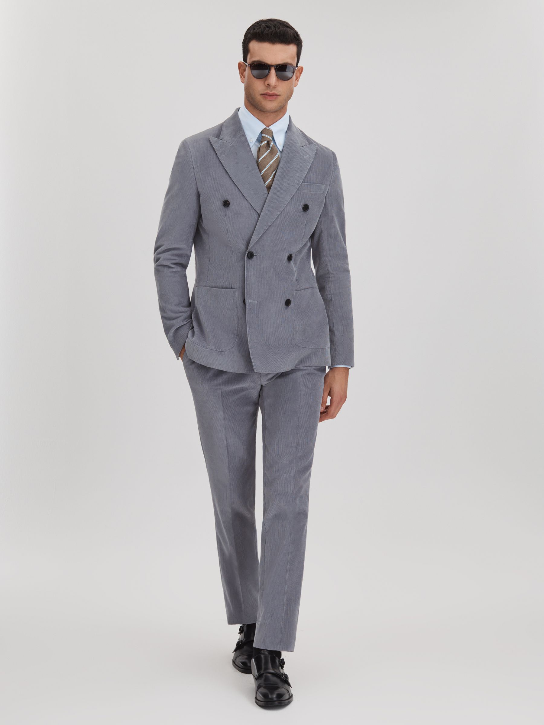 Silk Blend Textured Tie in Chocolate Melange - Image 2 of 6