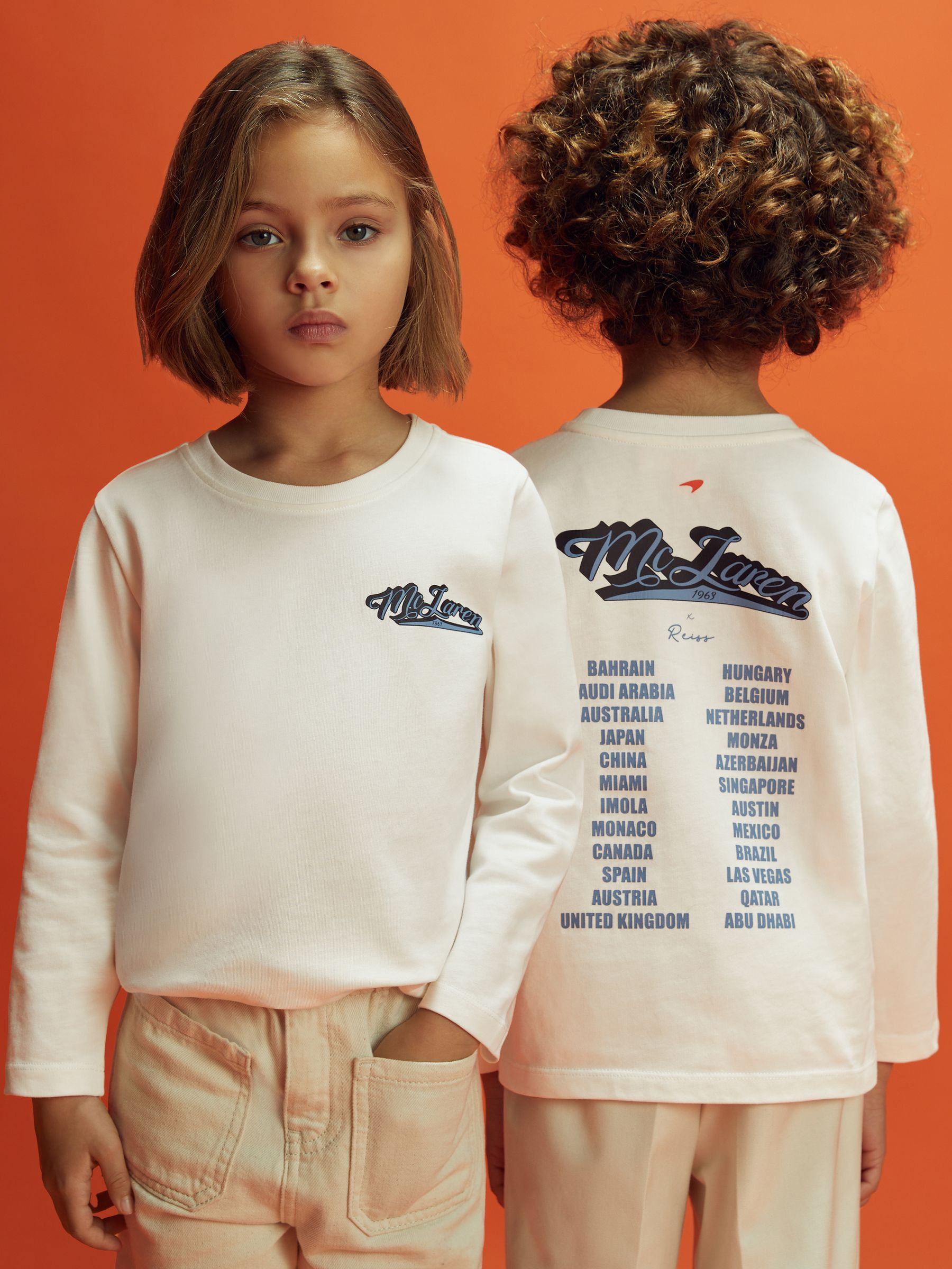 13-14 yrs McLaren F1 Crew Neck Tour T-Shirt in White - Image 1 of 12