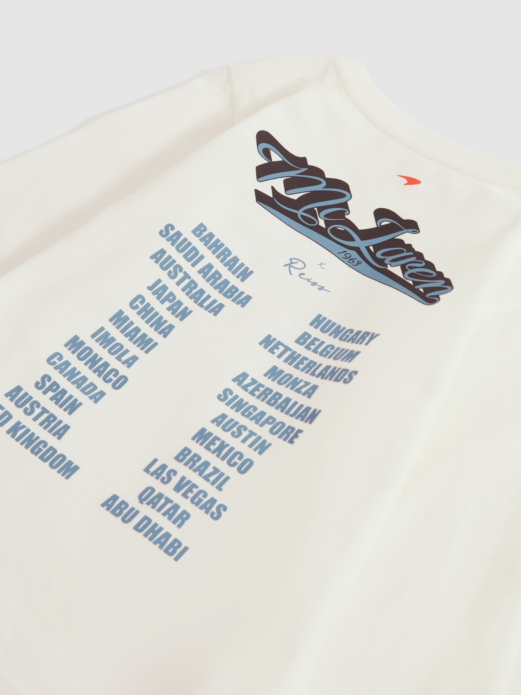 13-14 yrs McLaren F1 Crew Neck Tour T-Shirt in White - Image 12 of 12