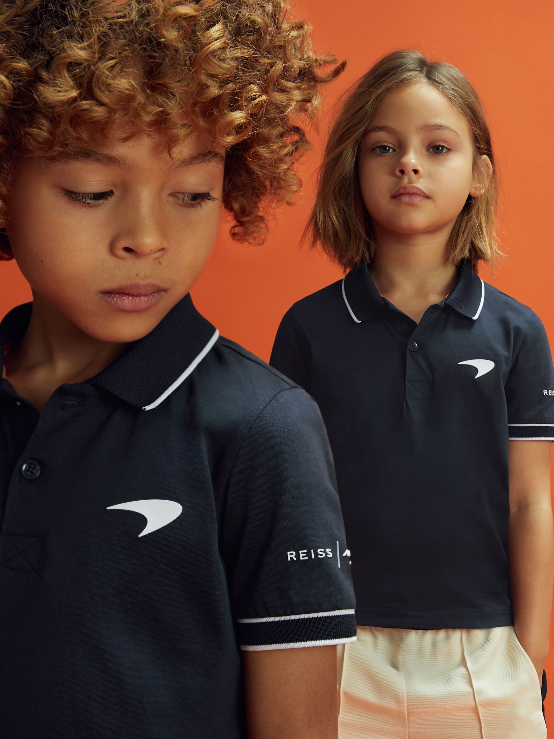 13-14 yrs McLaren F1 Mercerised Cotton Polo Shirt in Navy - Image 1 of 12 13-14 yrs McLaren F1 Mercerised Cotton Polo Shirt in Navy - Image 1 of 12