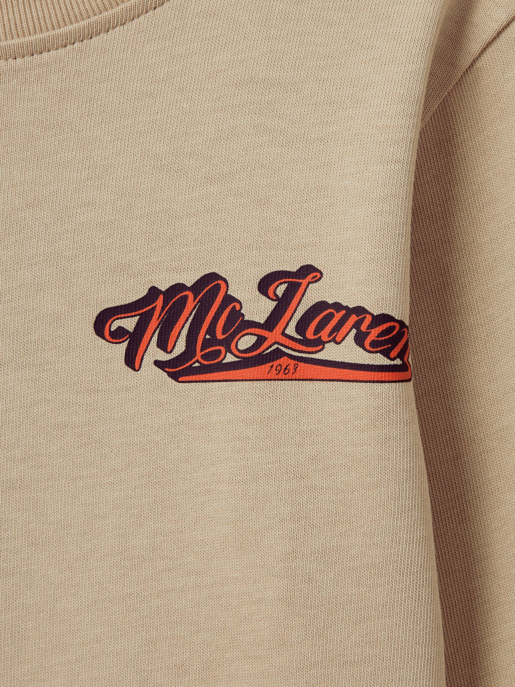 9-13 yrs McLaren F1 Crew Neck Tour T-Shirt in Taupe - Image 11 of 12