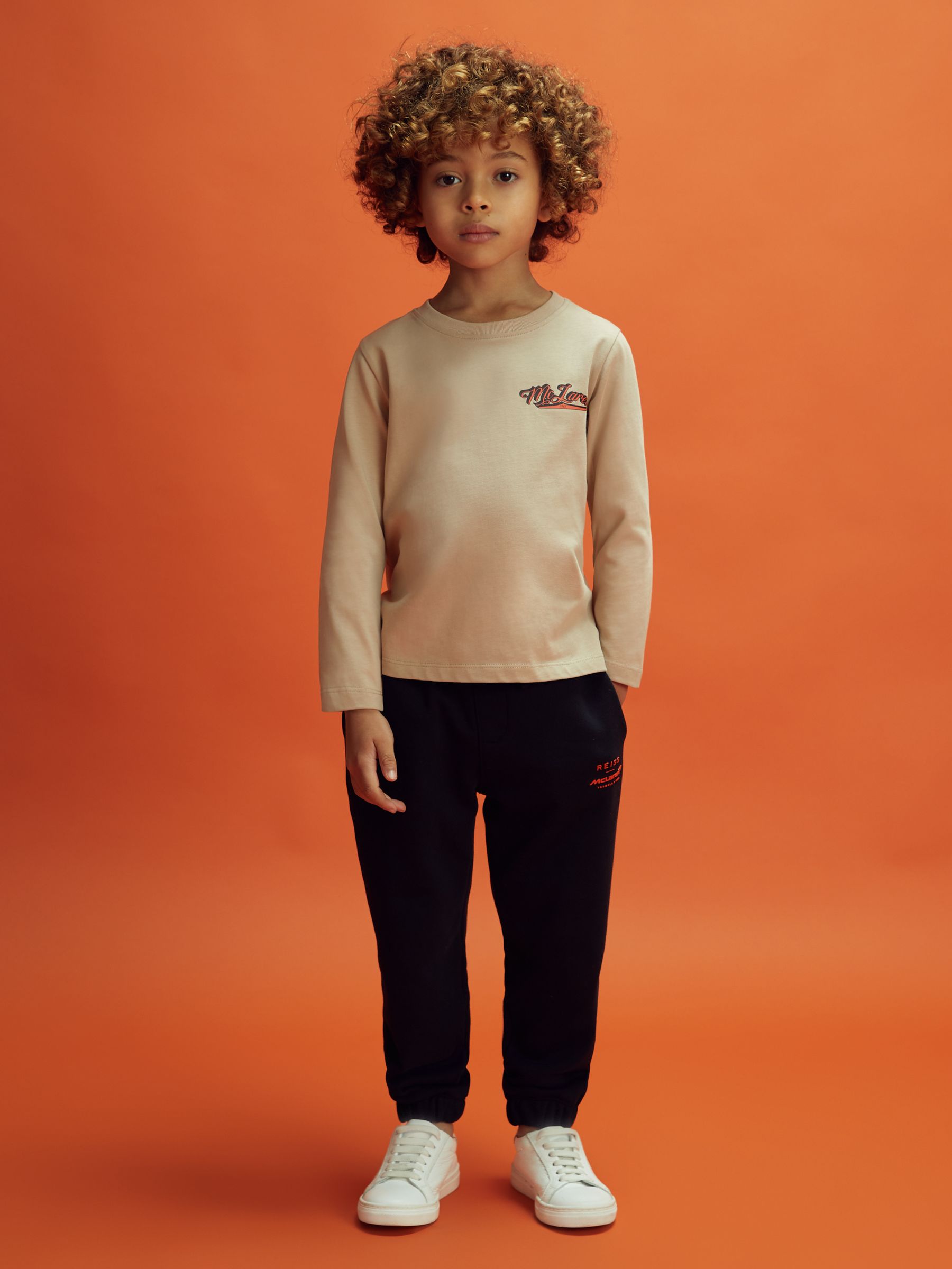 9-13 yrs McLaren F1 Crew Neck Tour T-Shirt in Taupe - Image 3 of 12