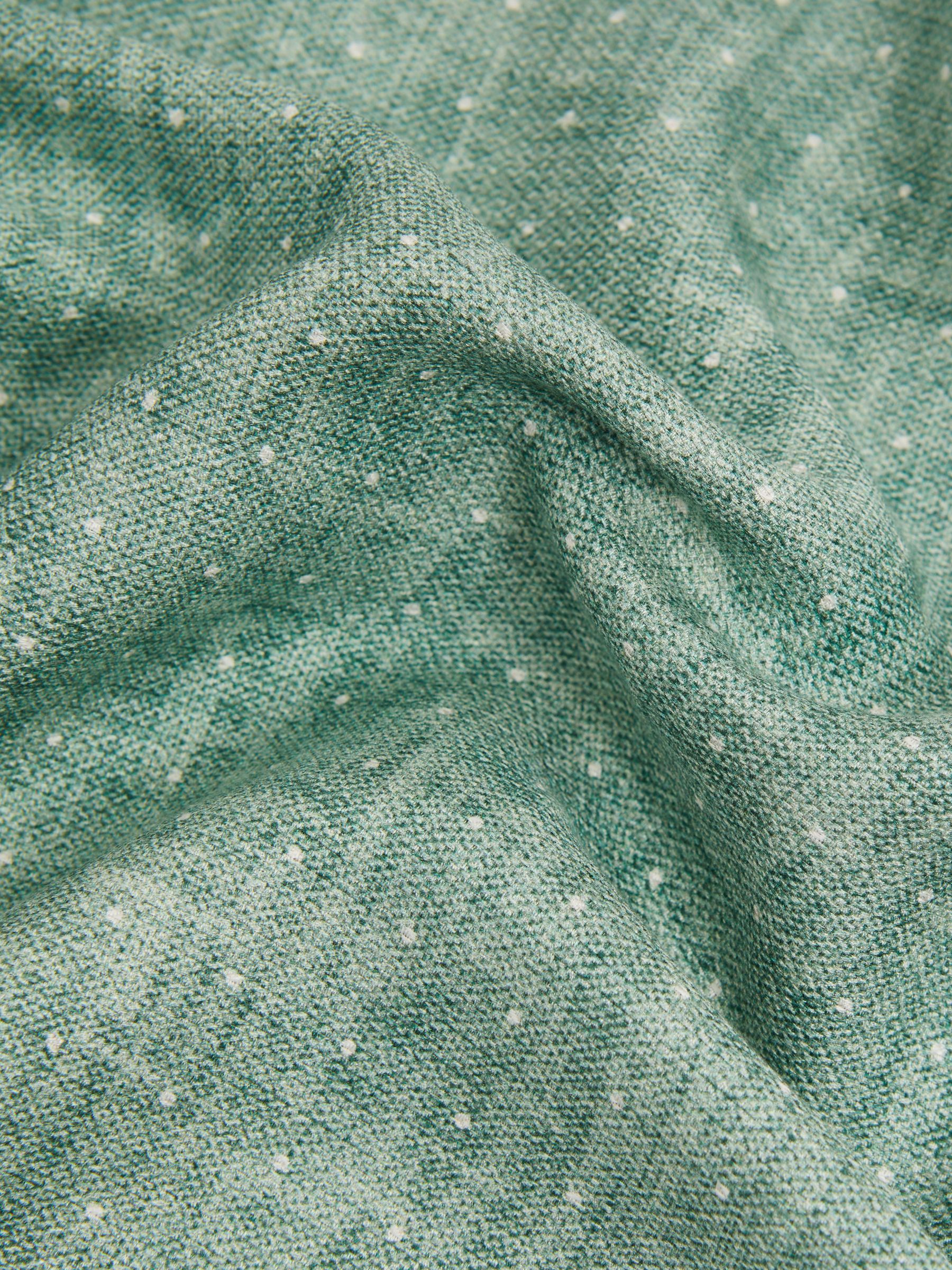 Silk Reversible Pocket Square in Pistachio Melange - Image 3 of 7