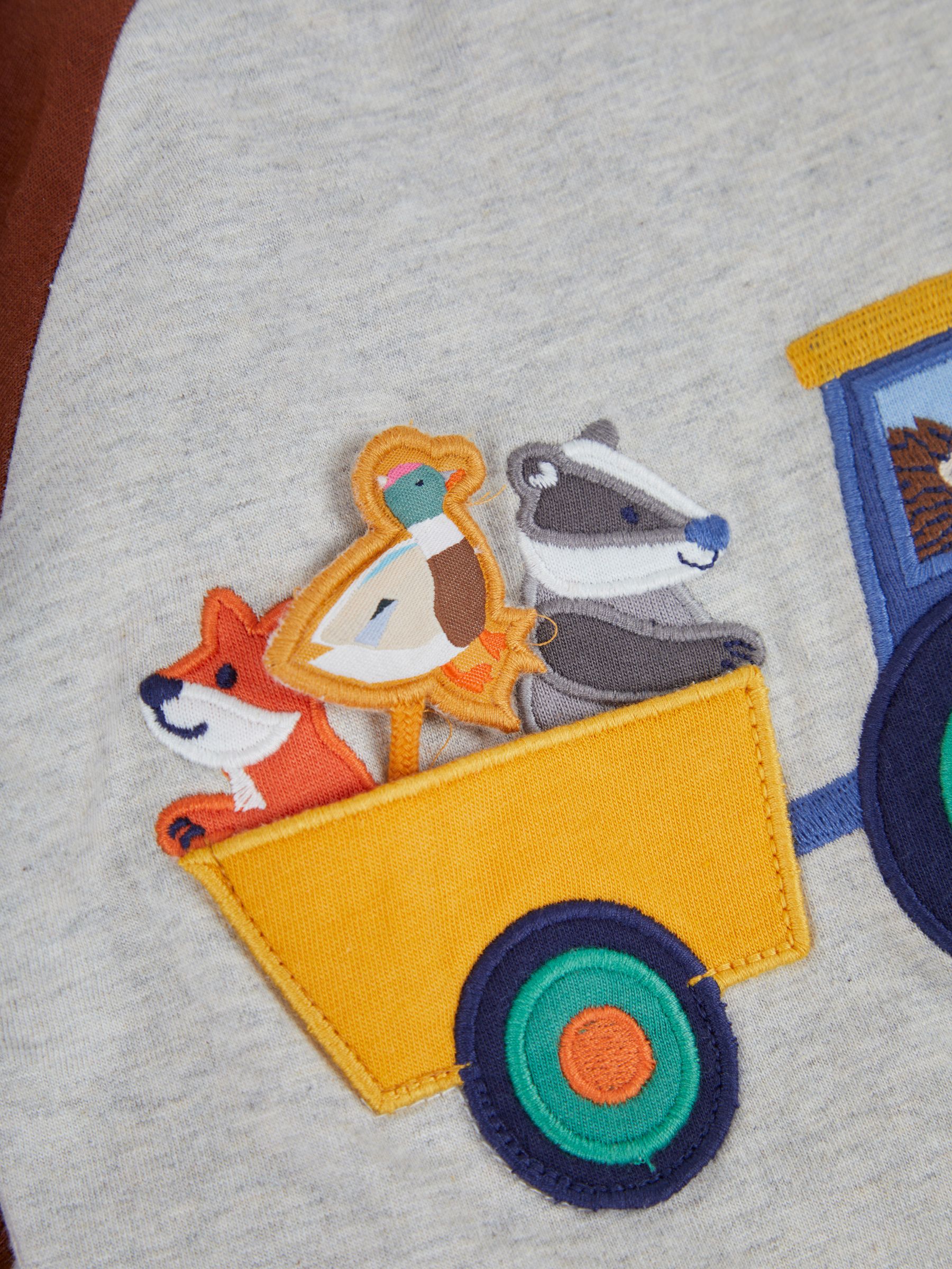 Toffee Tractor Appliqué With Pet In Pocket Top - Image 4 of 4