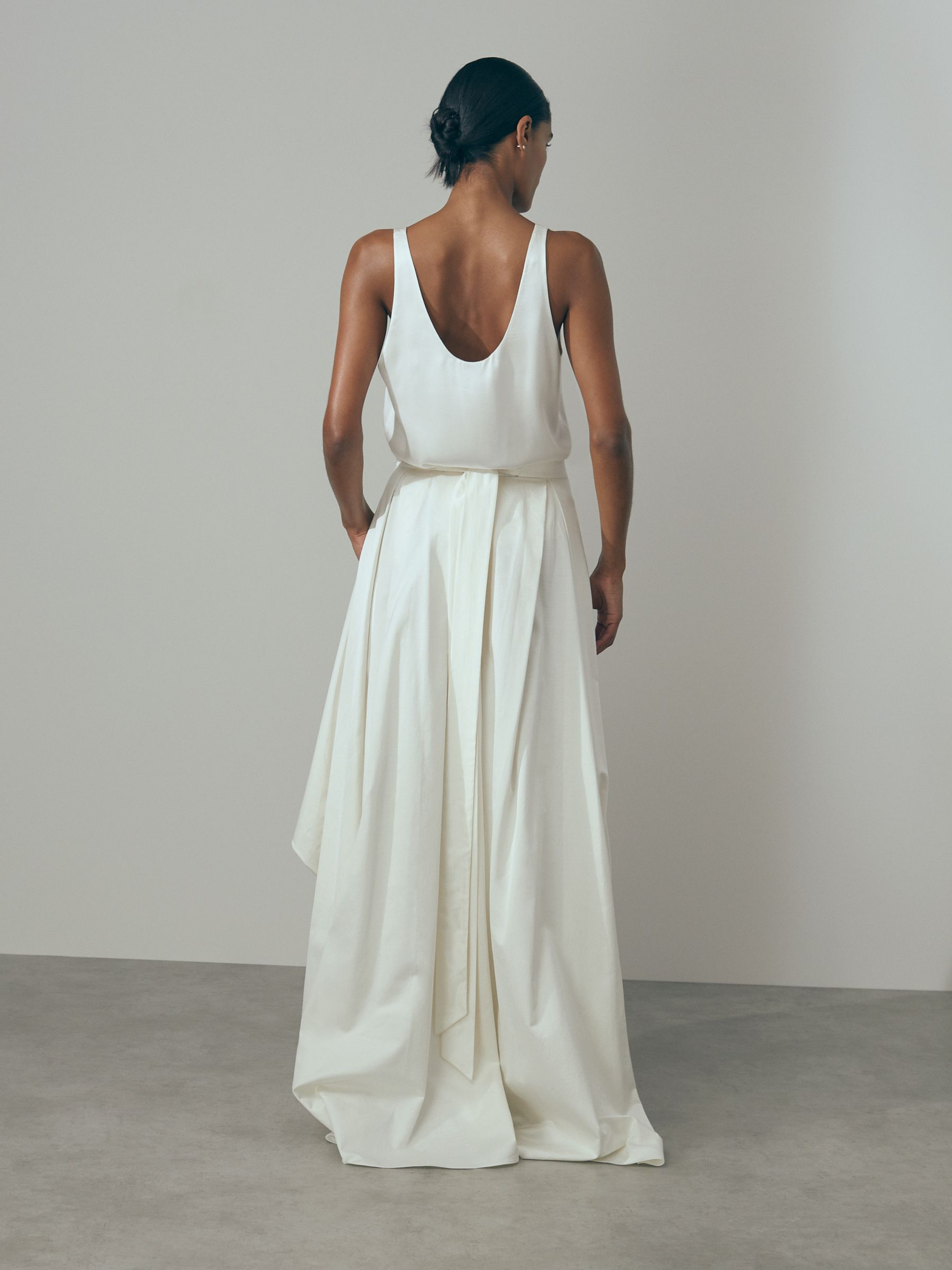 Atelier High-Low Bridal Skirt in Ivory - Image 4 of 6