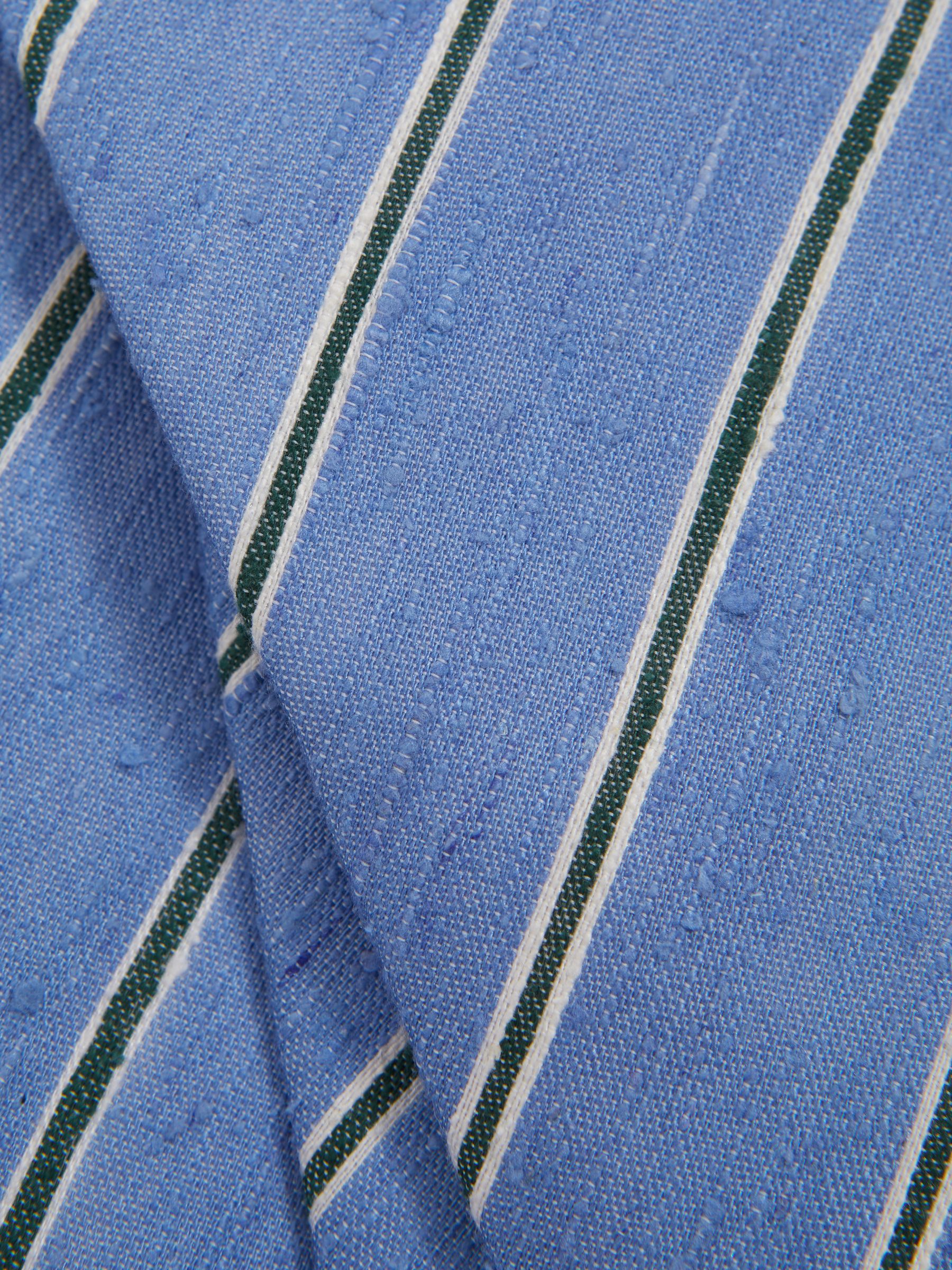 Silk Blend Textured Tie in Sky Blue - Image 5 of 5