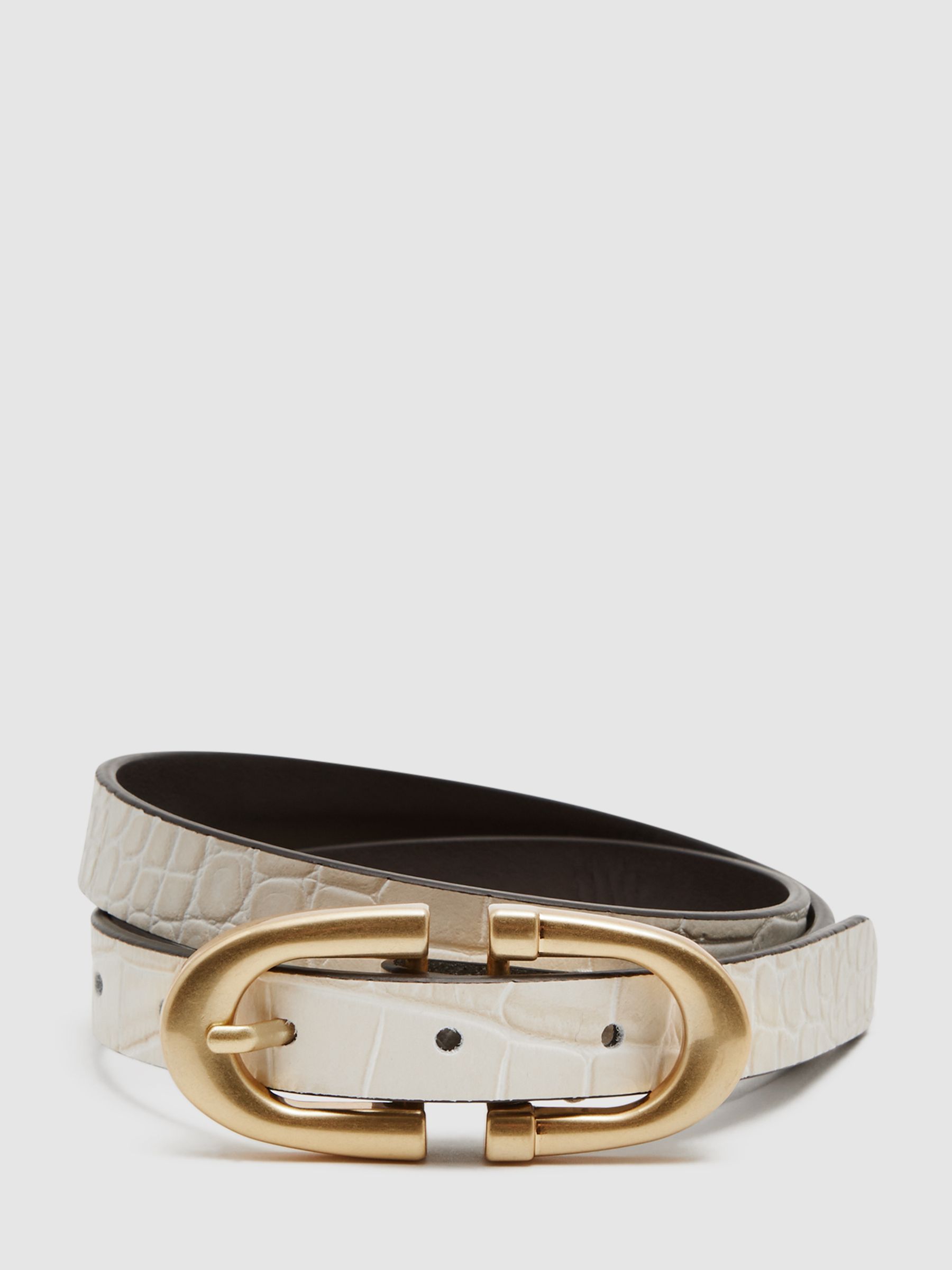 Horseshoe Belt in Cream - Image 1 of 4
