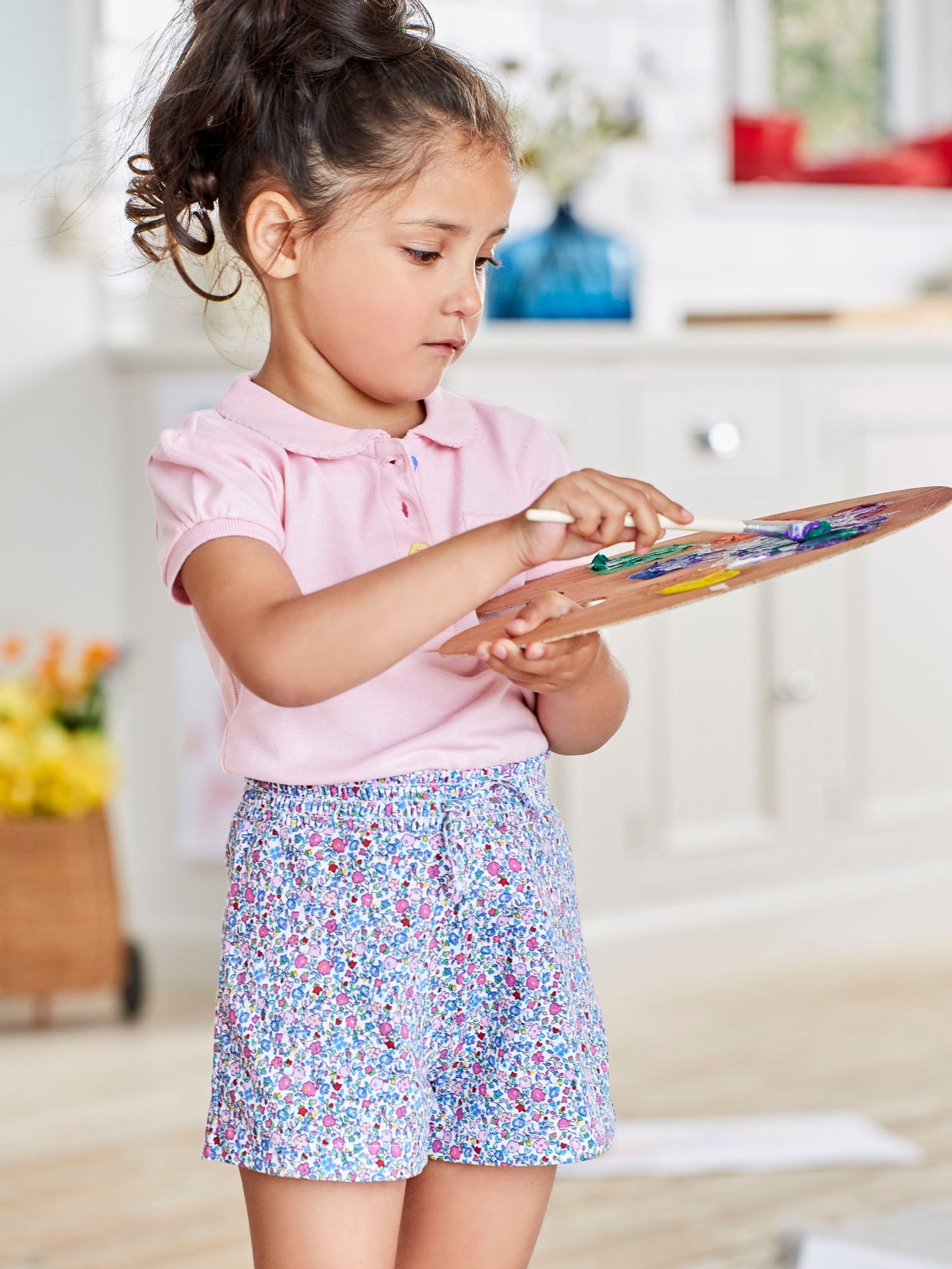Summer Ditsy Girls 2-Pack Floral Shorts - Image 6 of 8