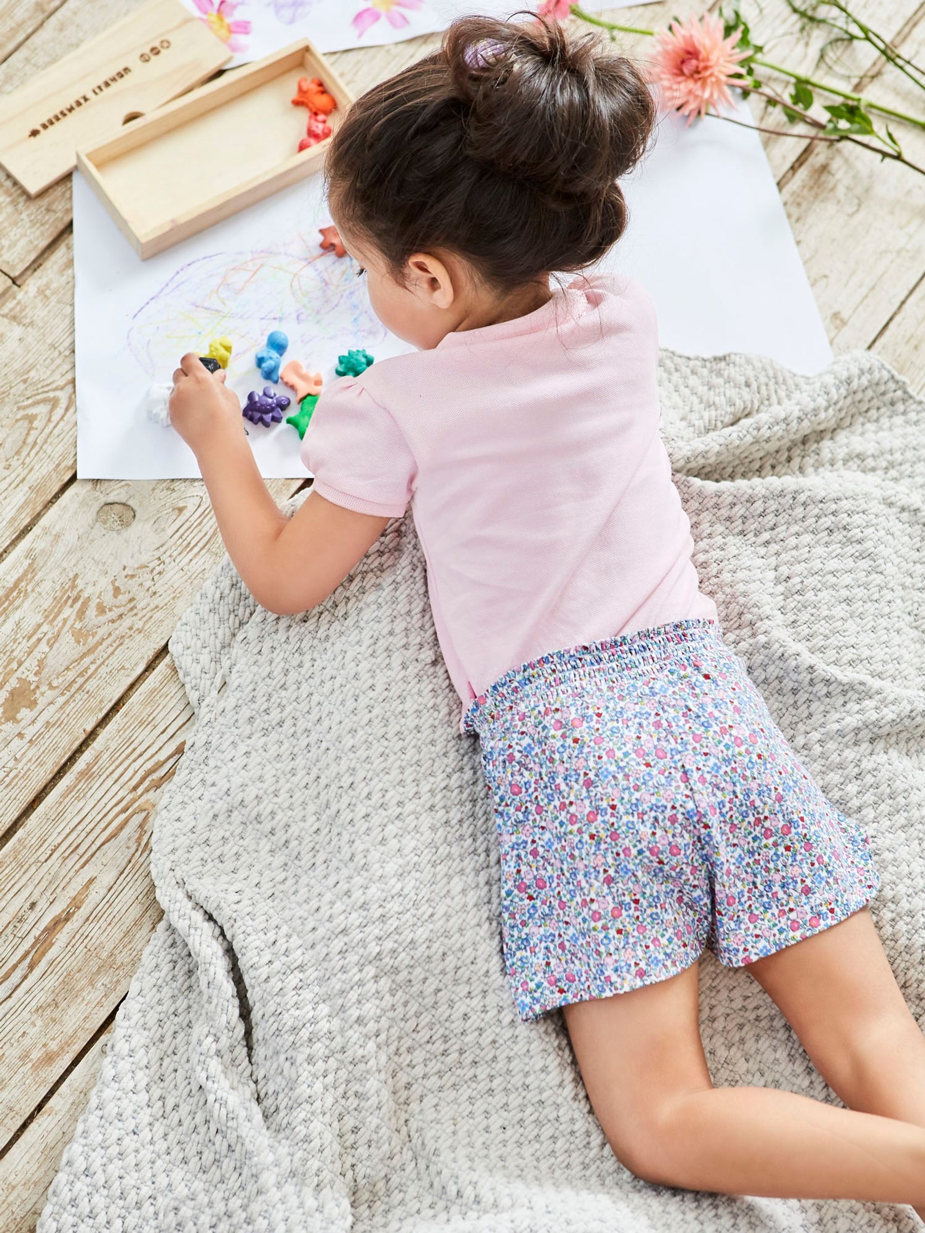 Summer Ditsy Girls 2-Pack Floral Shorts - Image 7 of 8