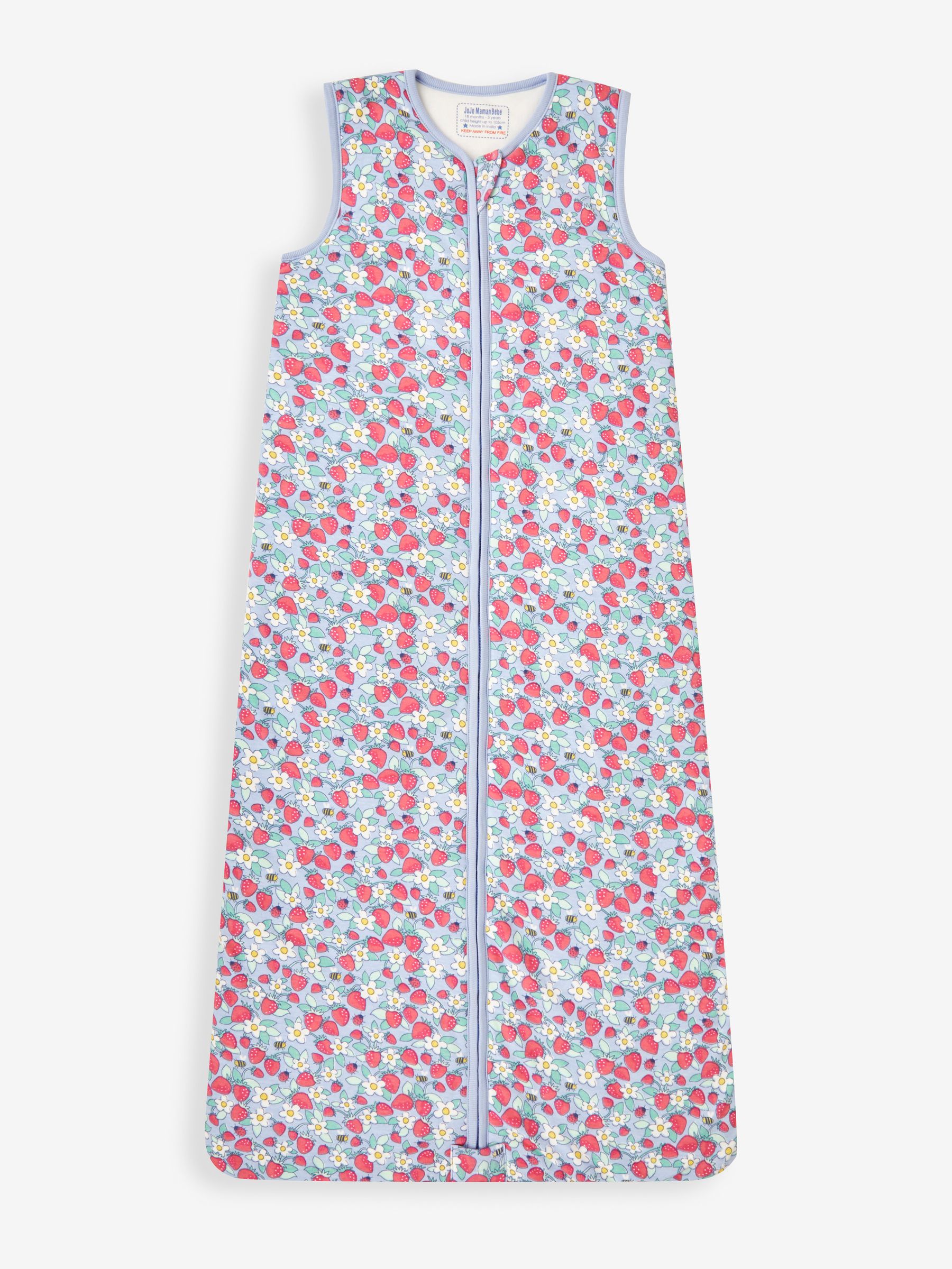 Blue Strawberry 2.5 Tog Toddler Sleeping Bag - Image 1 of 3