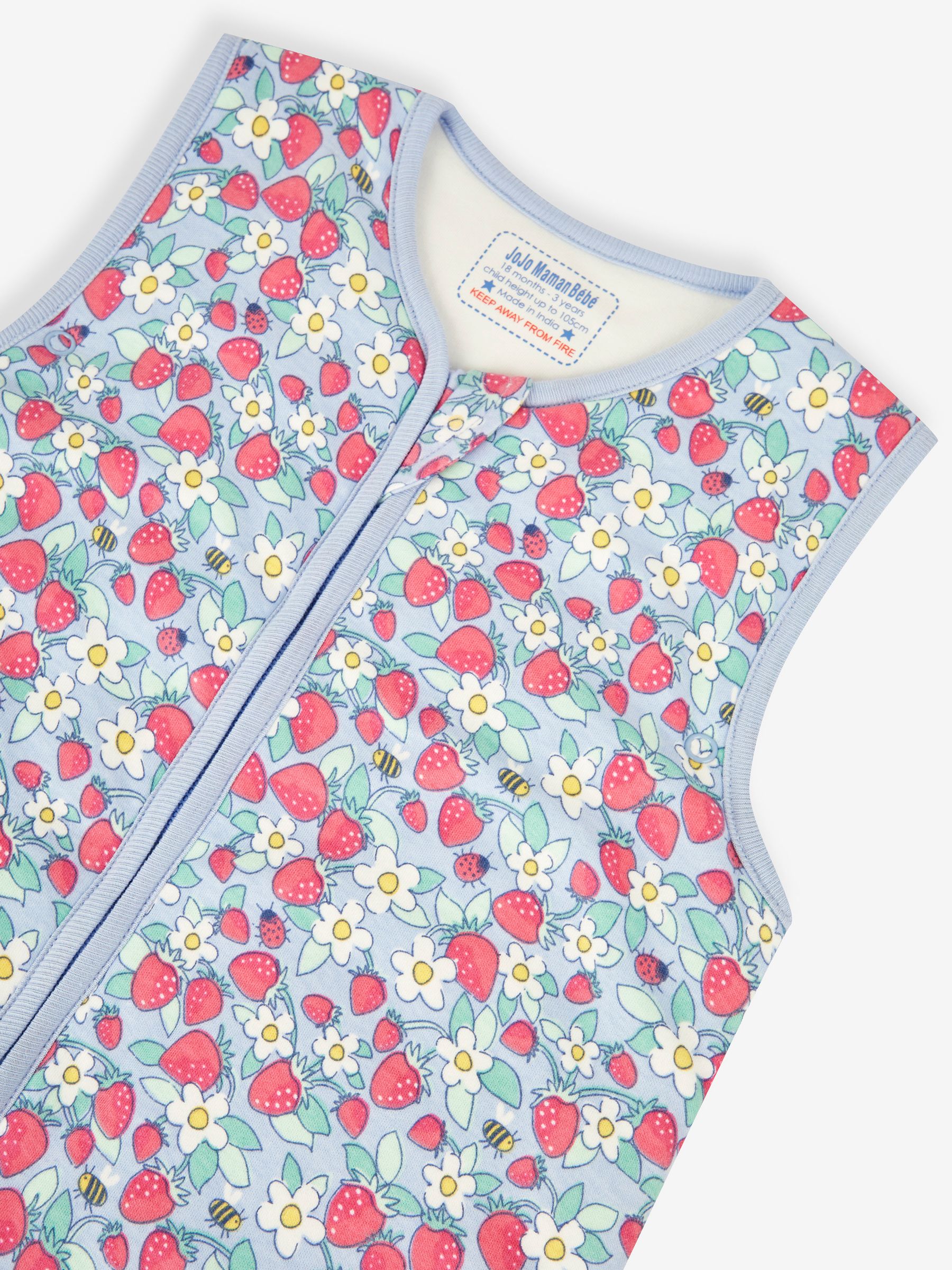 Blue Strawberry 2.5 Tog Toddler Sleeping Bag - Image 2 of 3