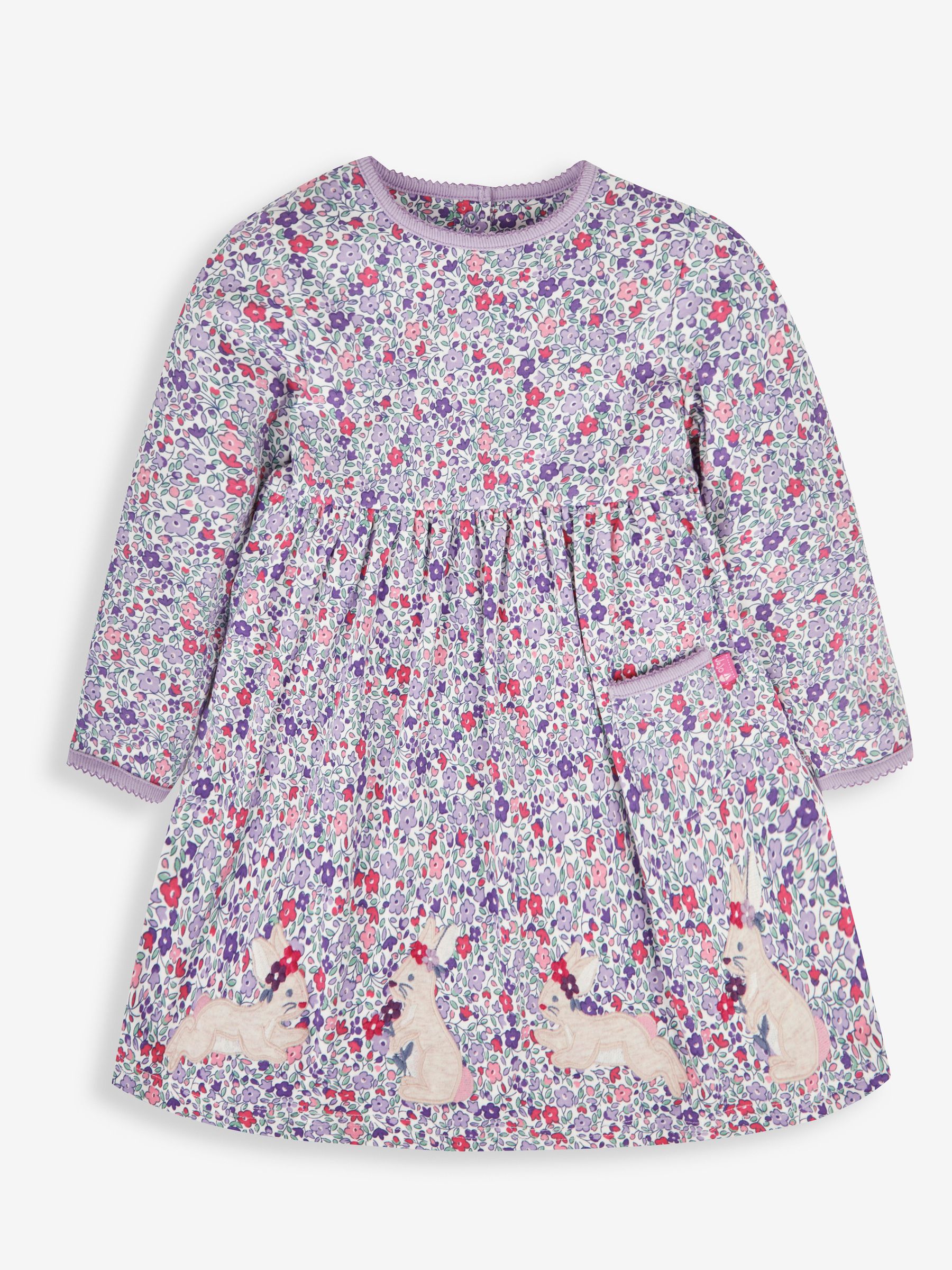 Cream Bunny Appliqué Dress - Image 1 of 3