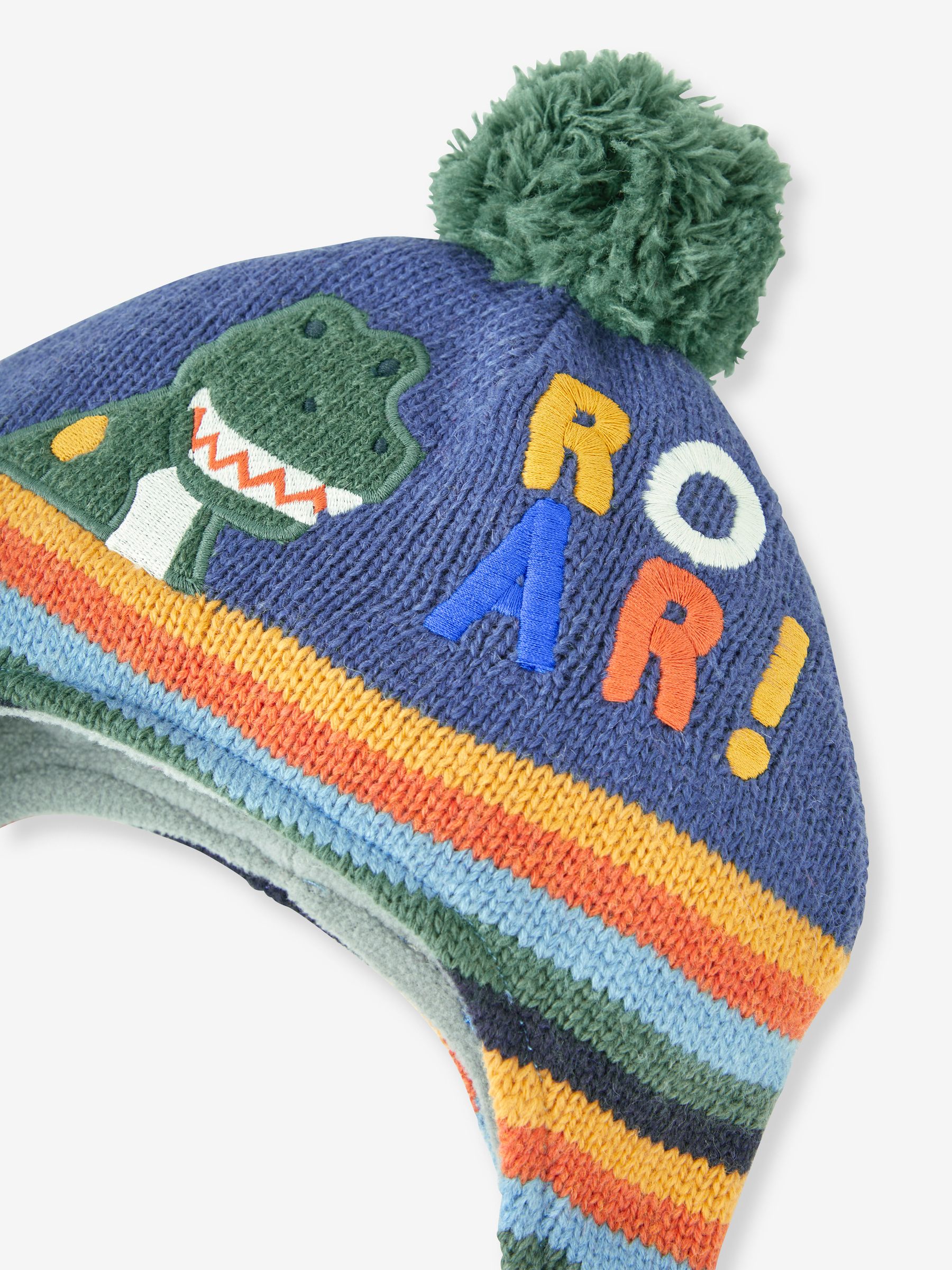 Indigo Blue Appliqué Bobble Hat - Image 2 of 3