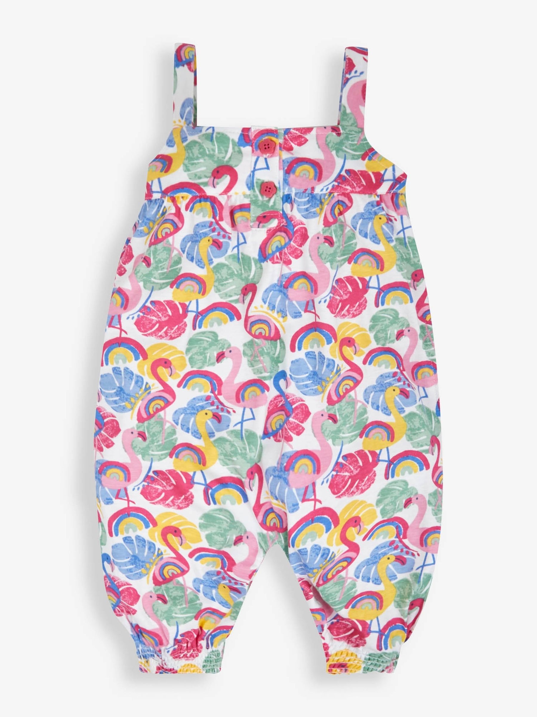 Pink Bright Flamingo Print Jumpsuit - Image 1 of 2